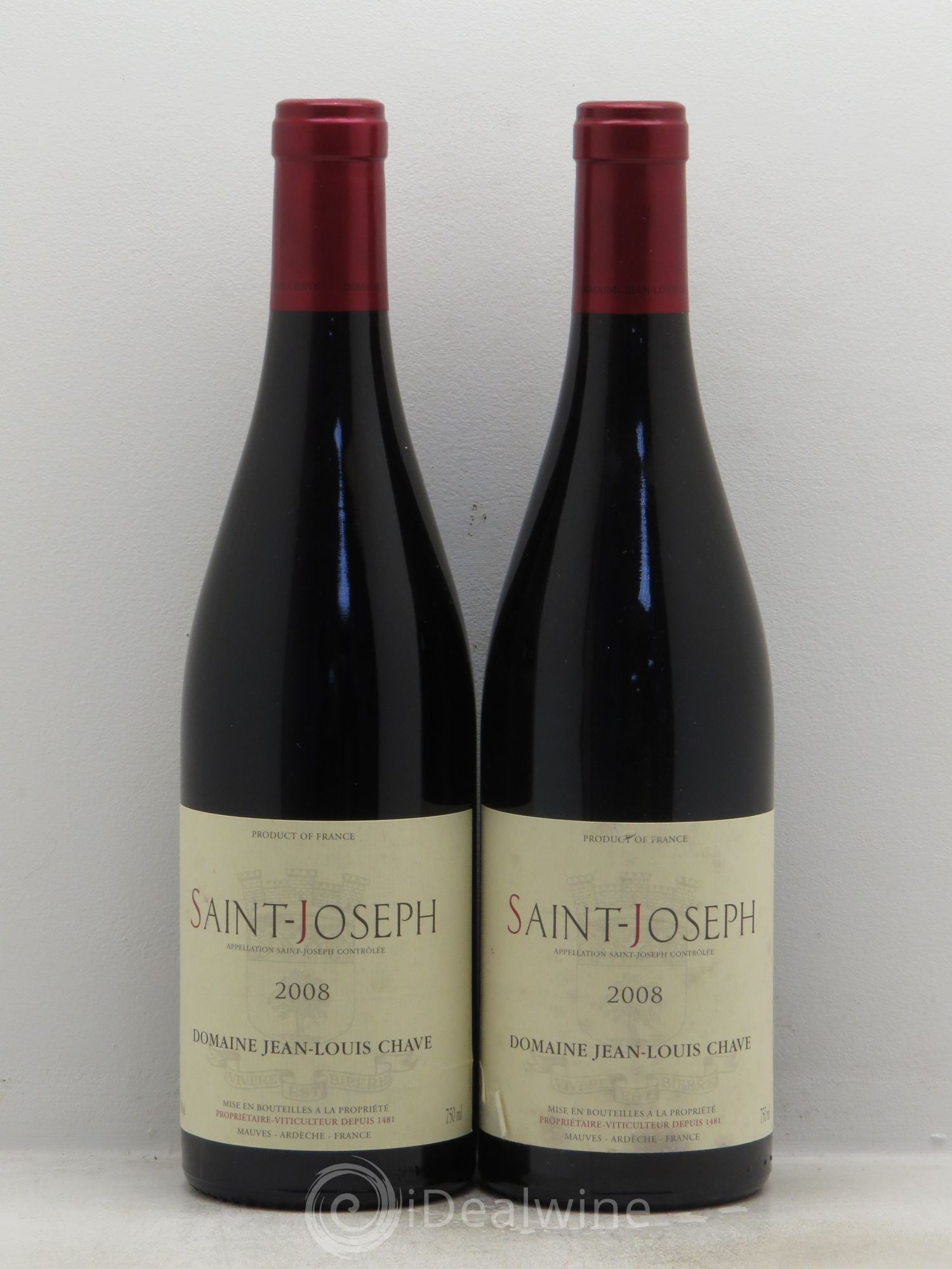 Saint-Joseph Jean-Louis Chave 2008 - Lot de 2 bouteilles - 0