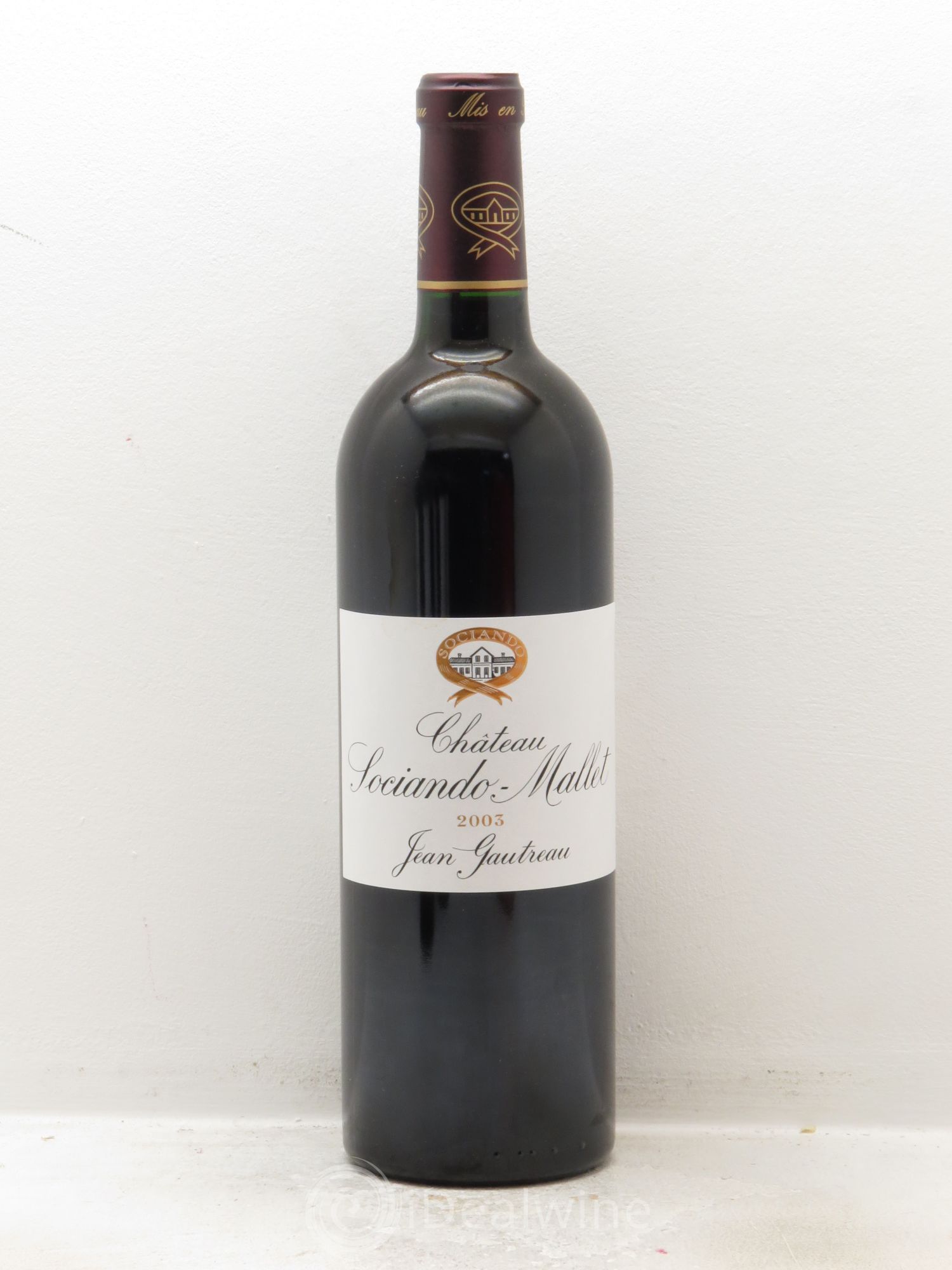 Château Sociando Mallet 2003 - Lot de 12 bouteilles - 0