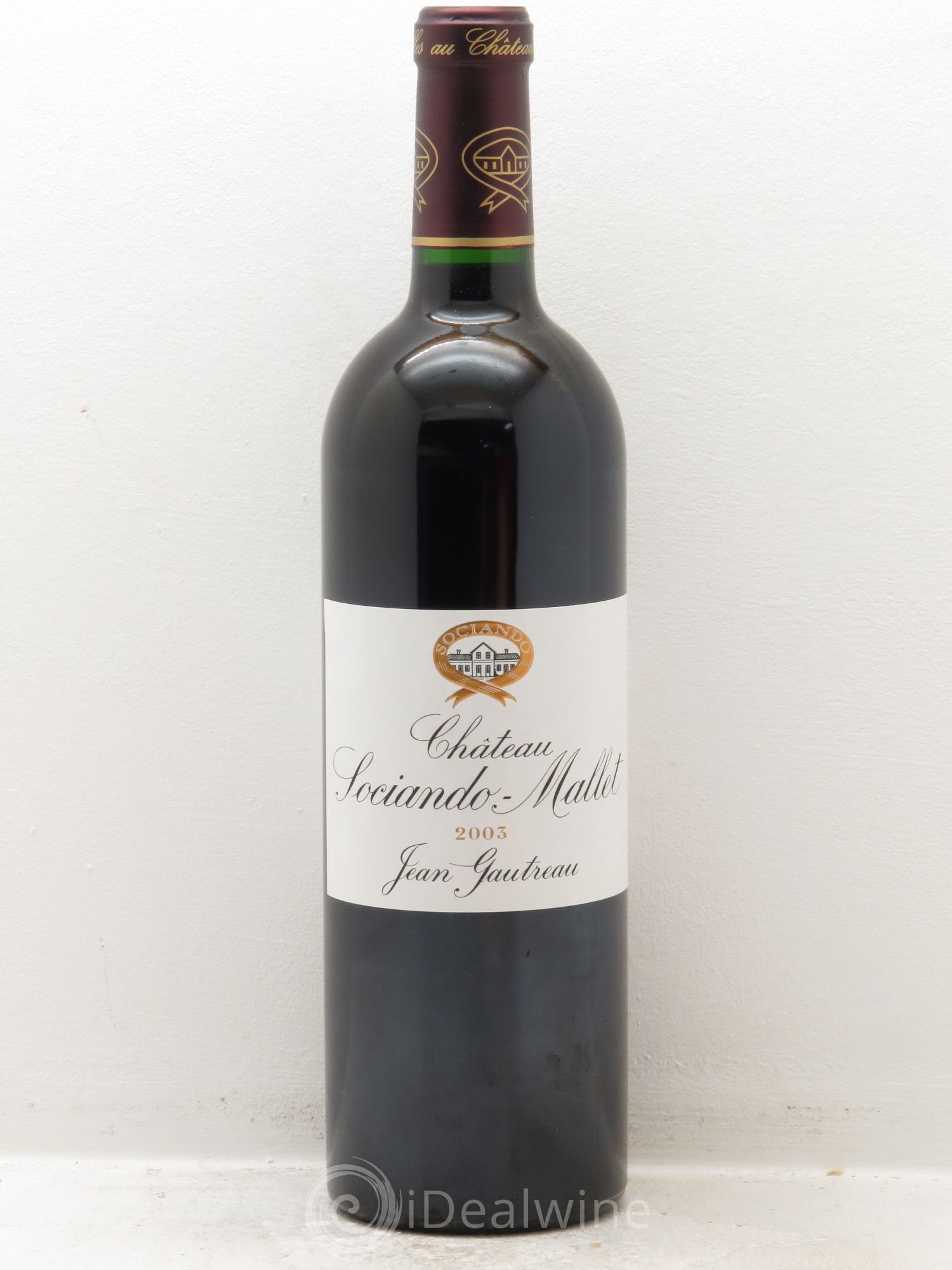Château Sociando Mallet 2003 - Lot de 1 bouteille - 0