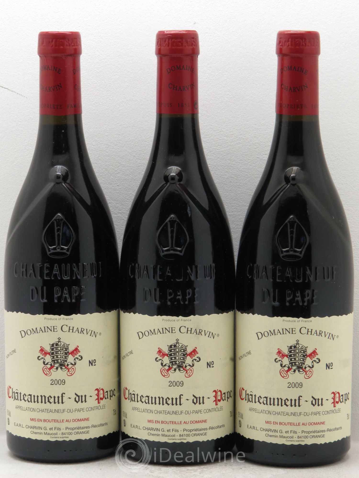 Châteauneuf-du-Pape Charvin (Domaine) 2009 - Lot de 3 bouteilles - 0