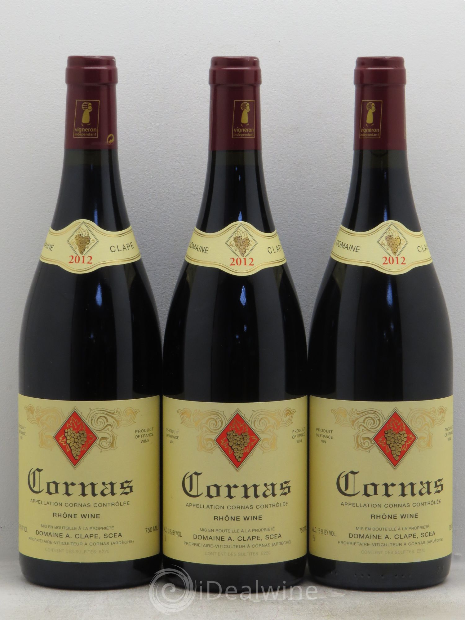 Cornas Auguste Clape 2012 - Lot de 3 bouteilles - 0