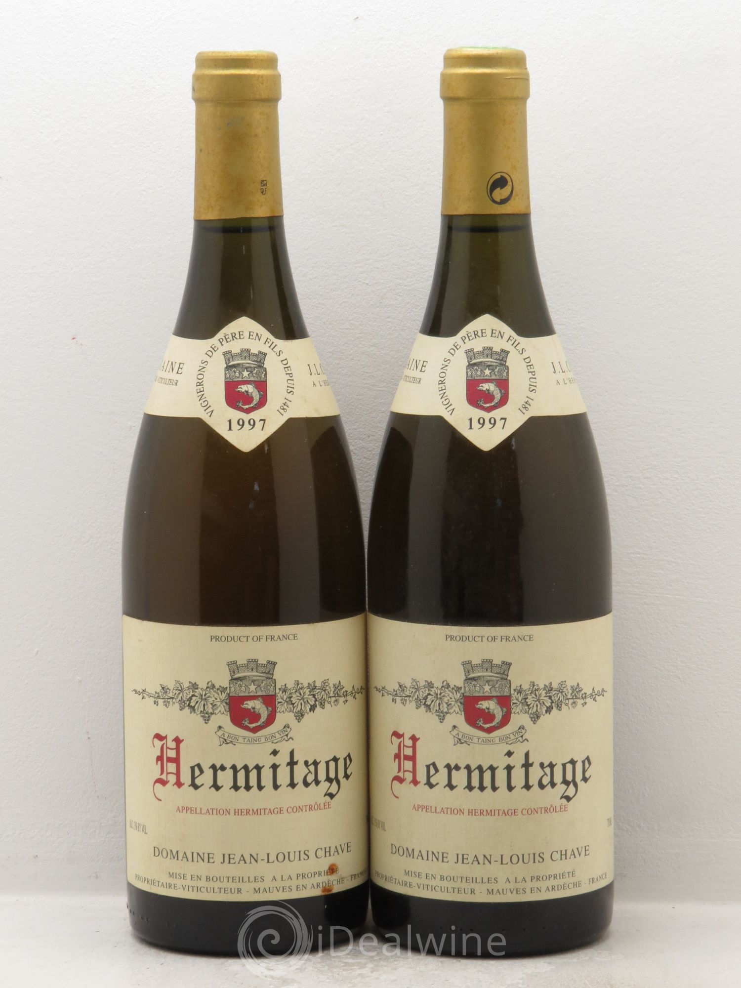 Hermitage Jean-Louis Chave 1997 - Lot de 2 bouteilles - 0