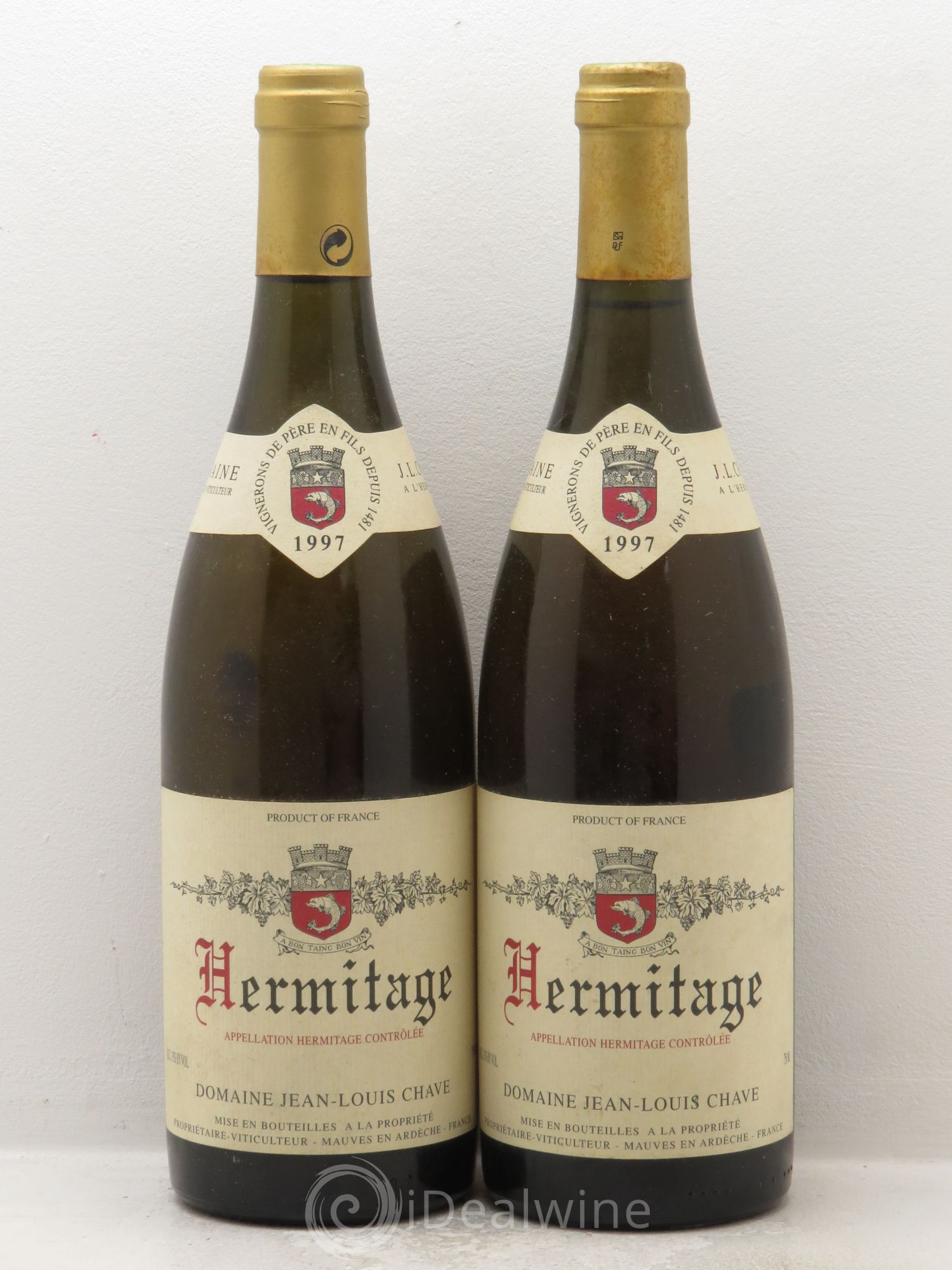 Hermitage Jean-Louis Chave 1997 - Lot de 2 bouteilles - 0