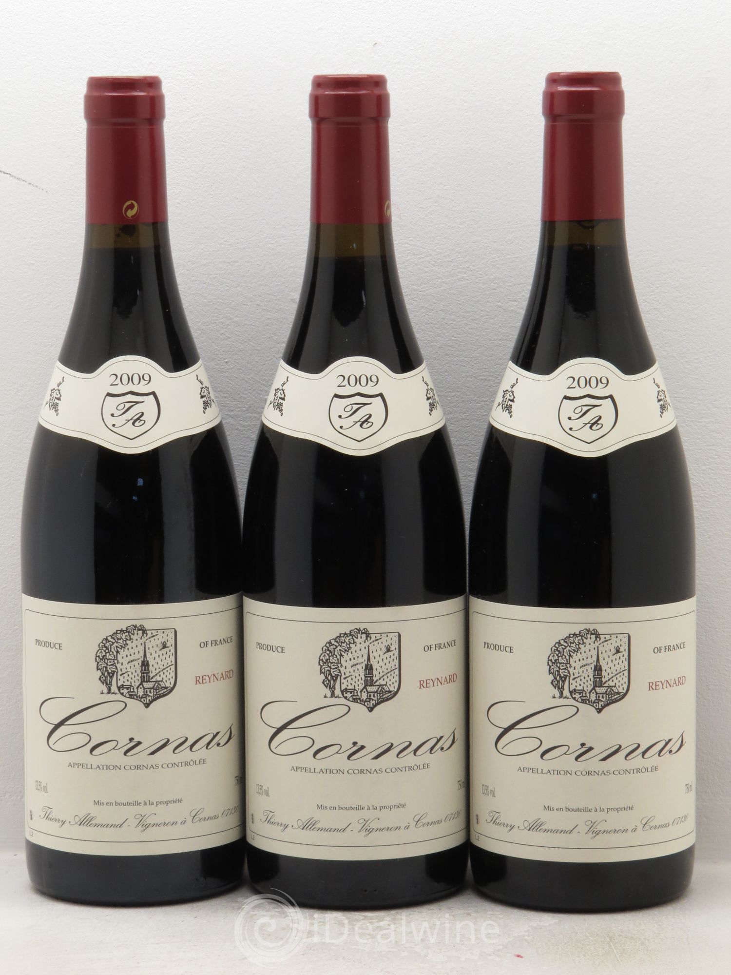 Cornas Reynard Thierry Allemand 2009 - Lot de 3 bouteilles - 0