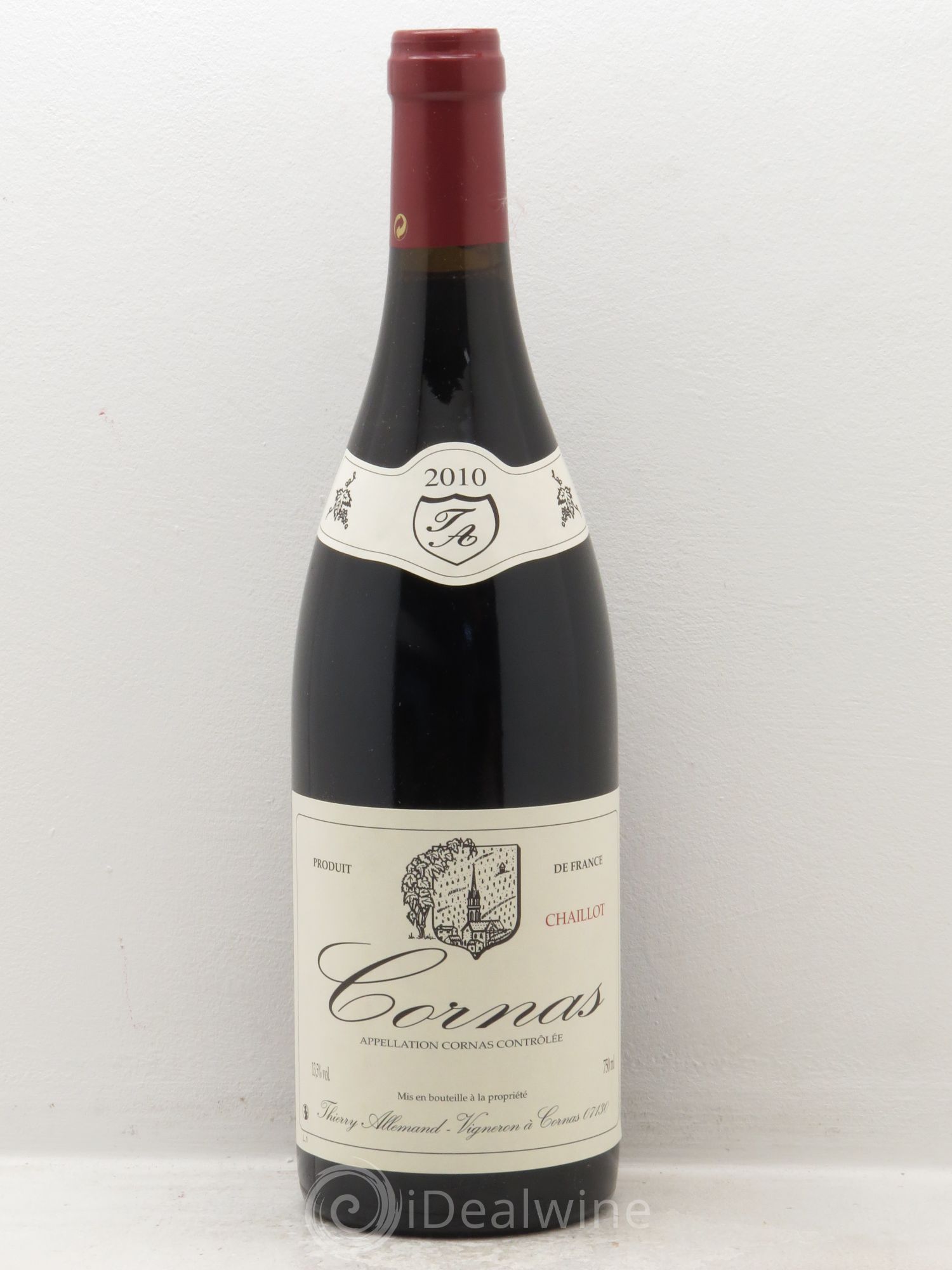 Cornas Chaillot Thierry Allemand 2010 - Lot de 6 bouteilles - 0