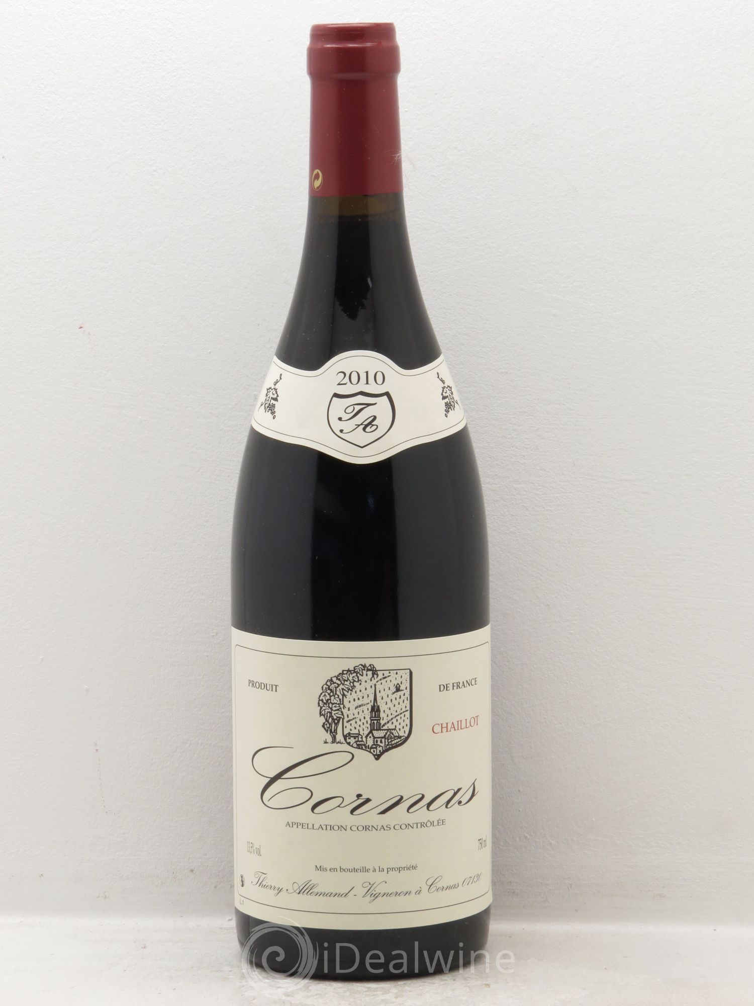 Cornas Chaillot Thierry Allemand 2010 - Lot de 6 bouteilles - 0