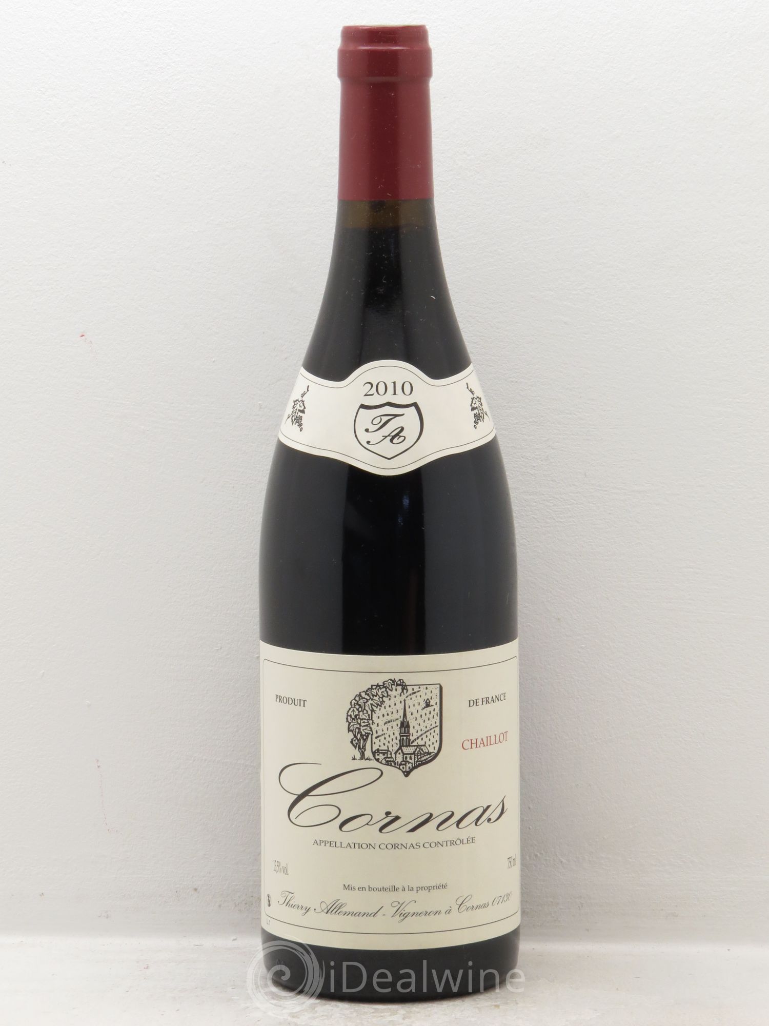 Cornas Chaillot Thierry Allemand 2010 - Lot de 1 bouteille - 0