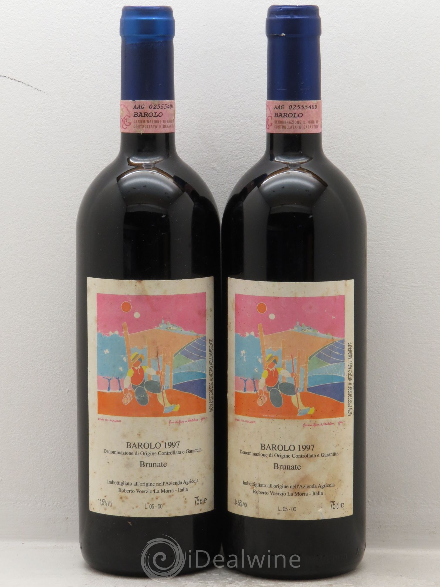 Barolo DOCG Brunate Roberto Voerzio 1997 - Lot de 2 bouteilles - 0