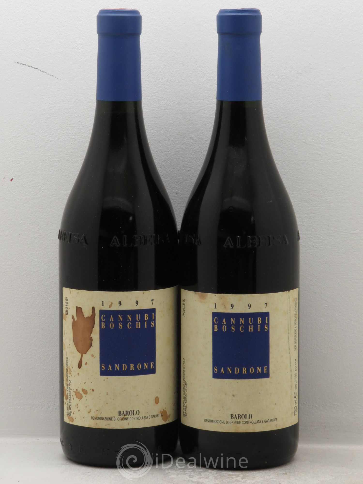 Barolo DOCG Aleste (anciennement Cannubi Boschis) Luciano Sandrone 1997 - Lot de 2 bouteilles - 0