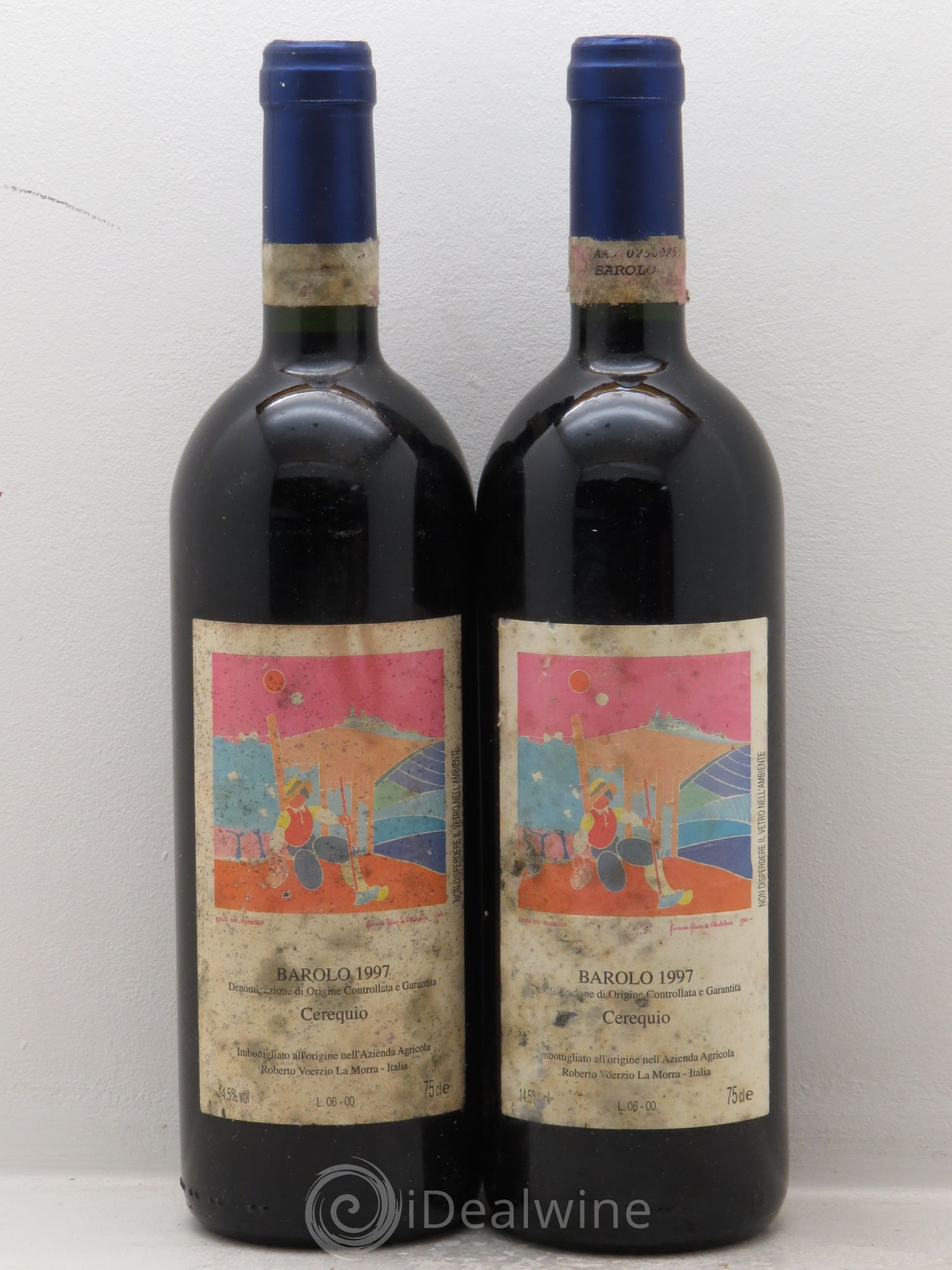 Barolo DOCG Cerequio Roberto Voerzio 1997 - Lot de 2 bouteilles - 0