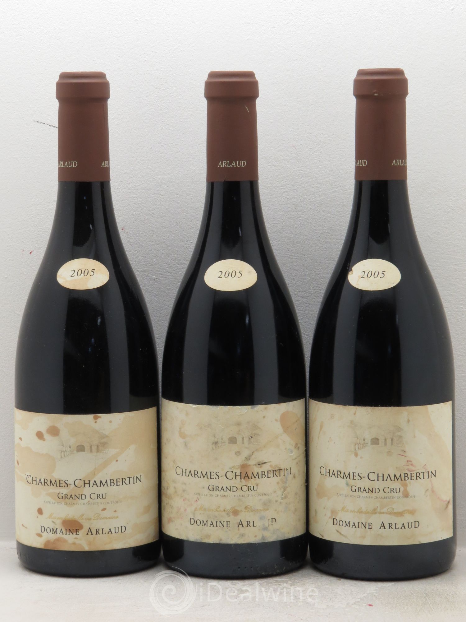 Charmes-Chambertin Grand Cru Arlaud 2005 - Lot de 3 bouteilles - 0