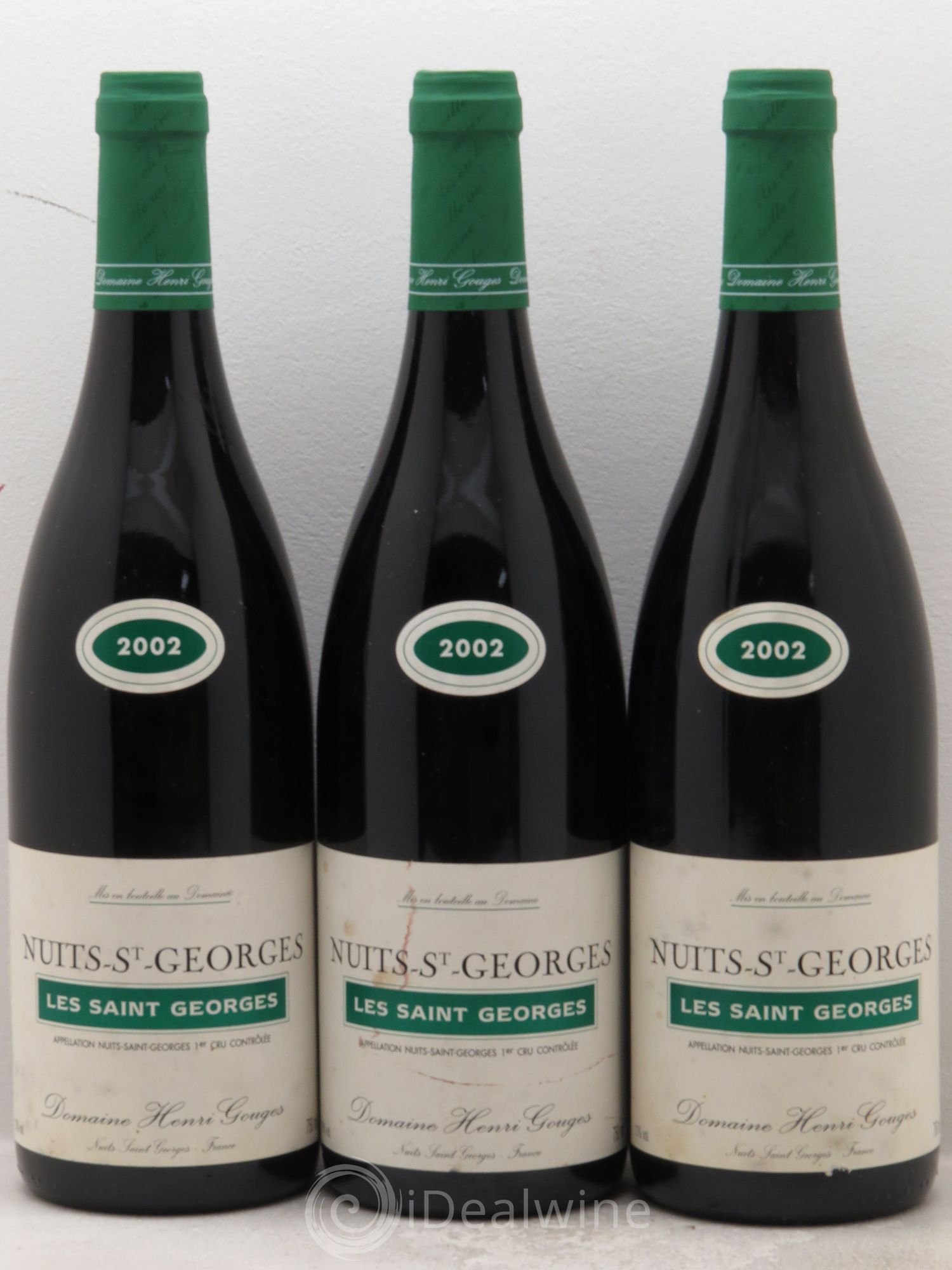Nuits-Saint-Georges 1er Cru Les Saints Georges Henri Gouges 2002 - Posten von 3 Flaschen - 0