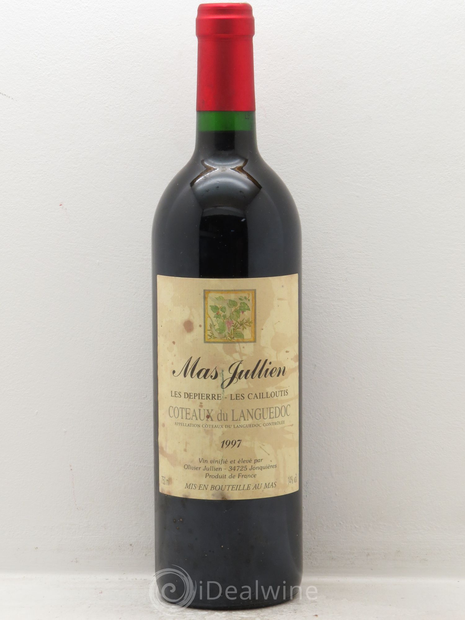 Coteaux du Languedoc "les Depierre-les Cailloutis" Mas Jullien 1997 - Posten von 6 Flaschen - 0