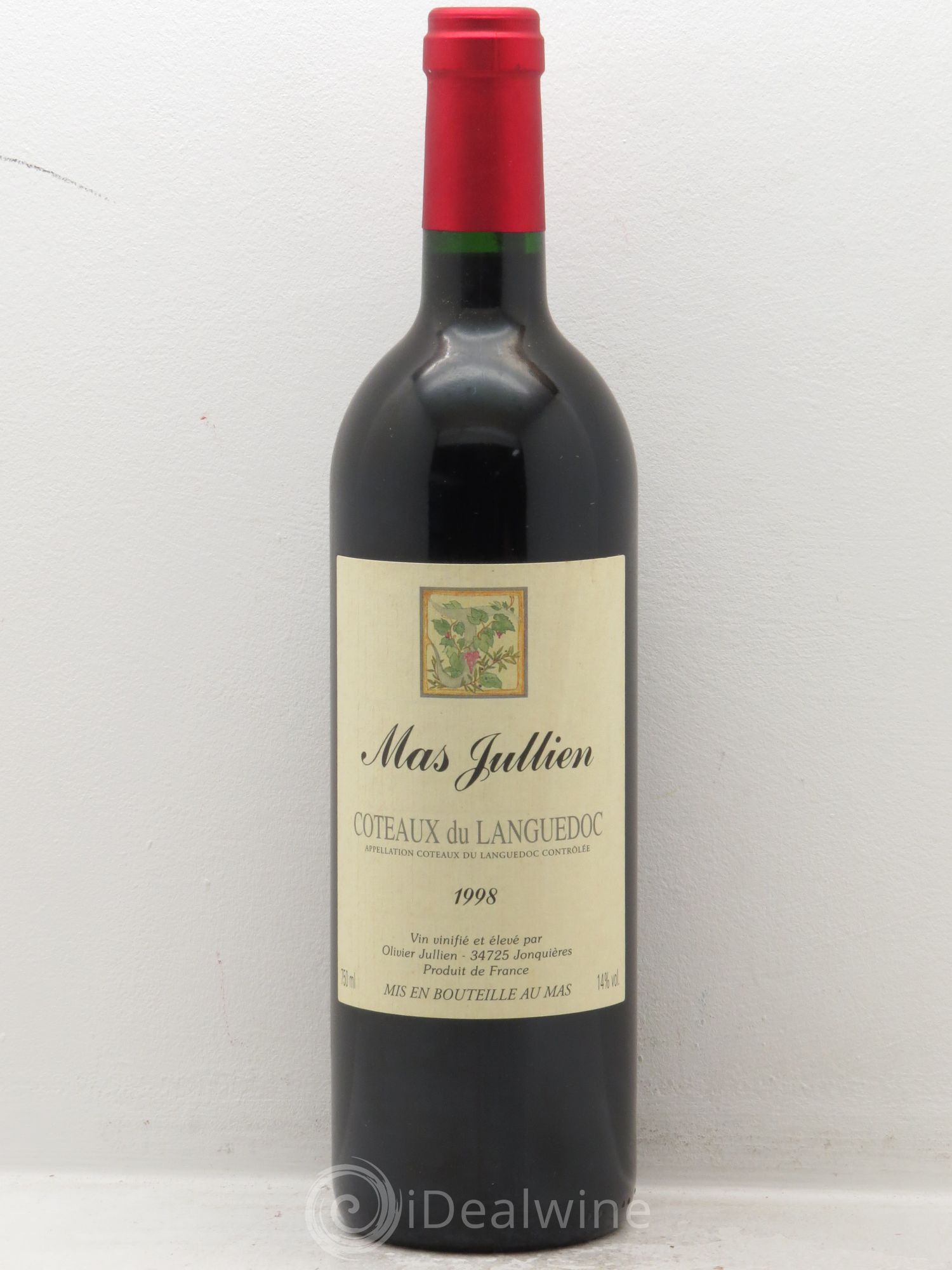 Terrasses du Larzac Mas Jullien Olivier Jullien 1998 - Lot de 6 bouteilles - 0