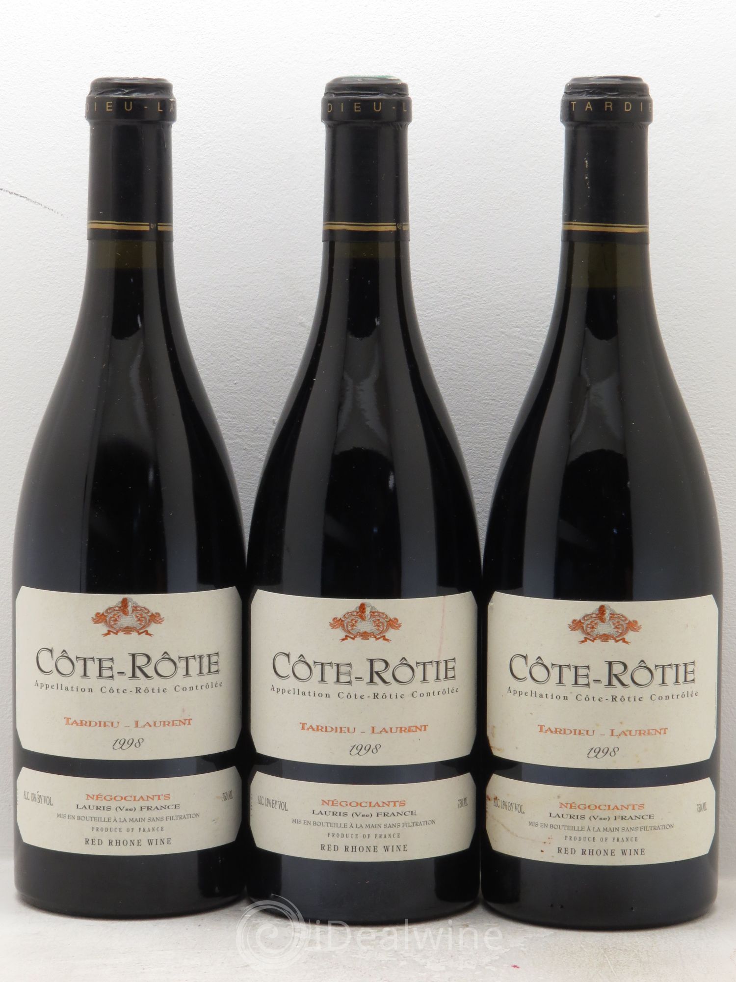 Côte-Rôtie Maison Tardieu-Laurent 1998 - Lot de 3 bouteilles - 0