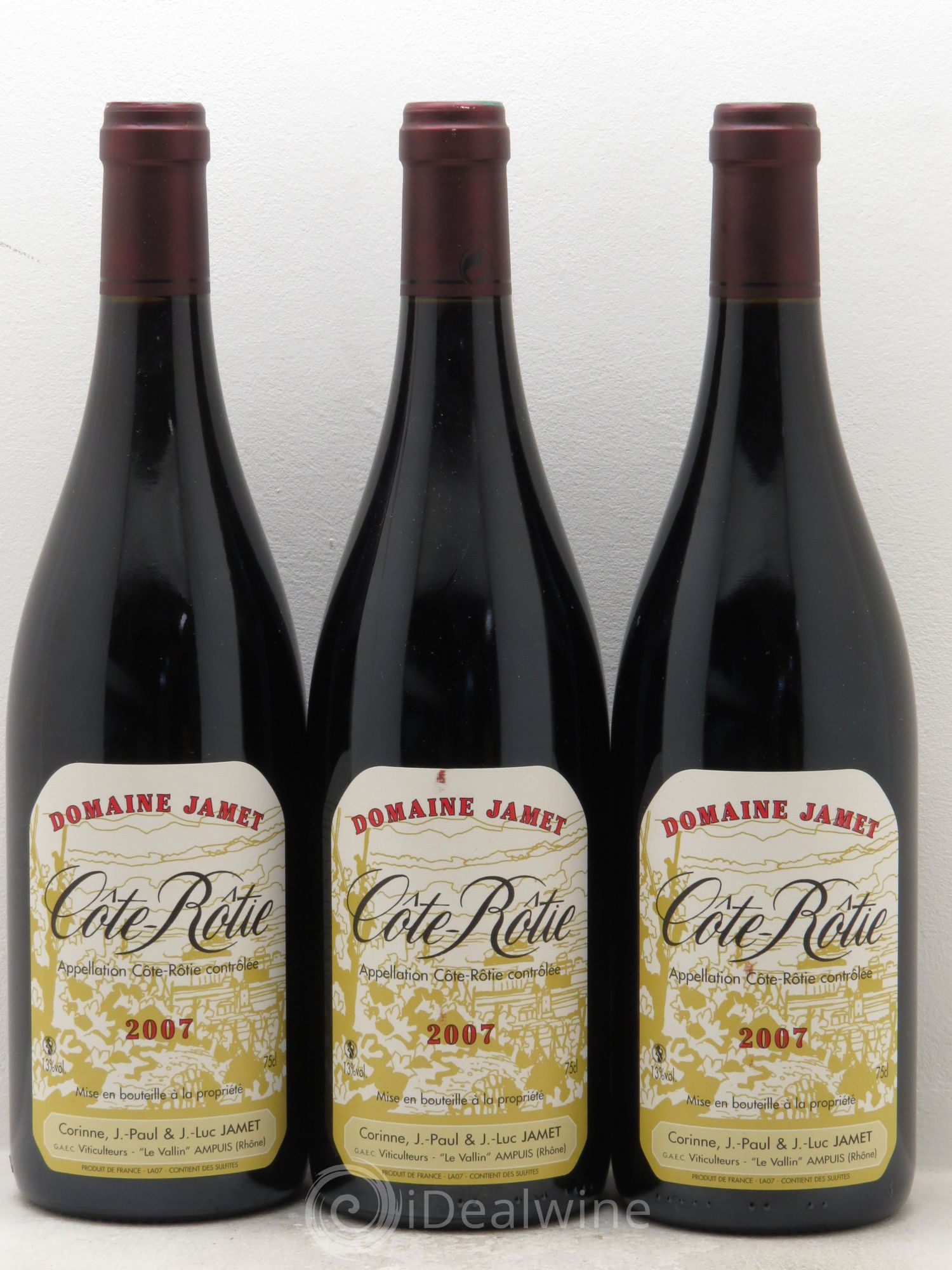 Côte-Rôtie Jamet (Domaine) 2007 - Lot de 3 bouteilles - 0
