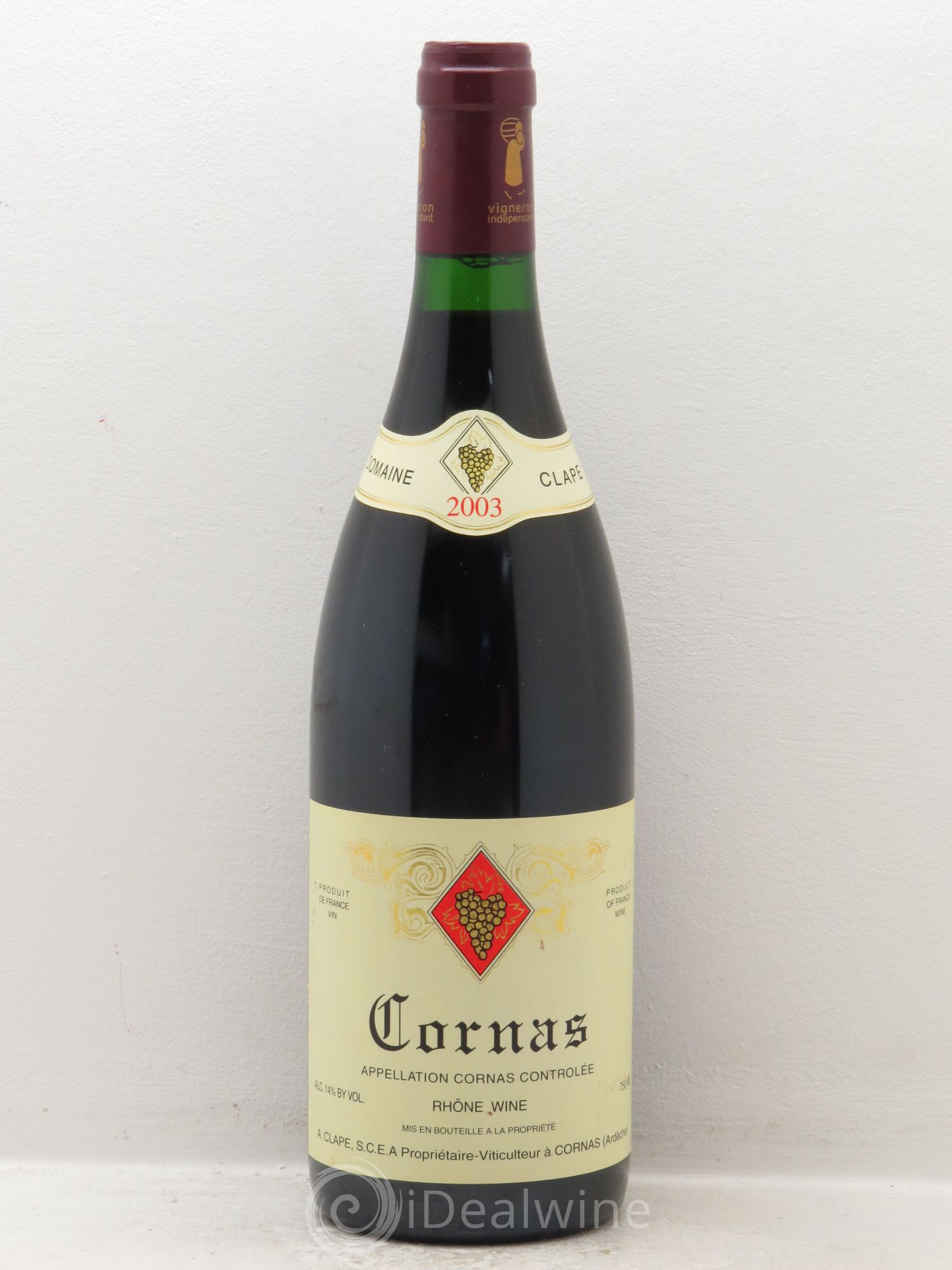Cornas Auguste Clape 2003 - Lot de 6 bouteilles - 0