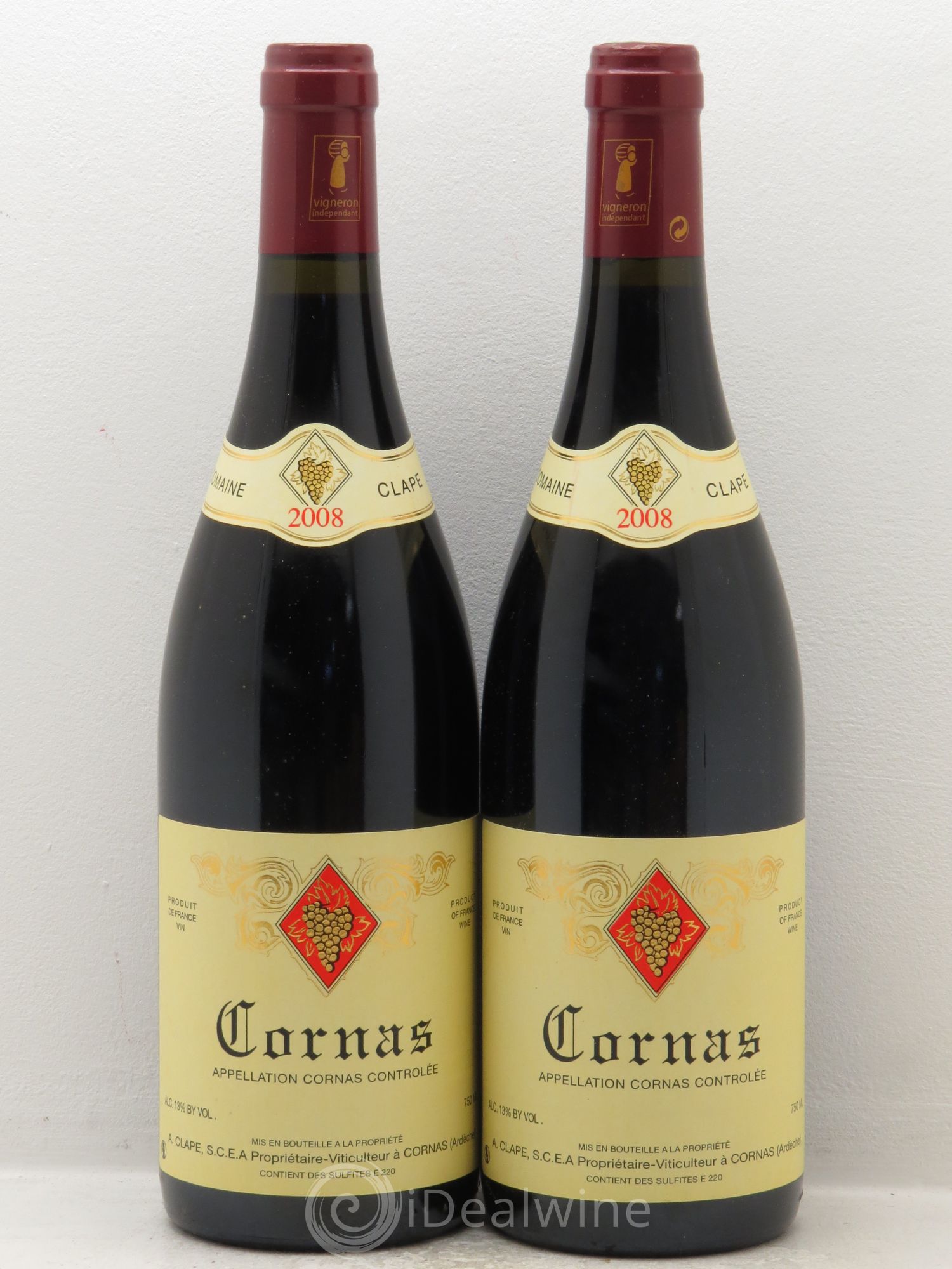 Cornas Auguste Clape 2008 - Lot de 2 bouteilles - 0