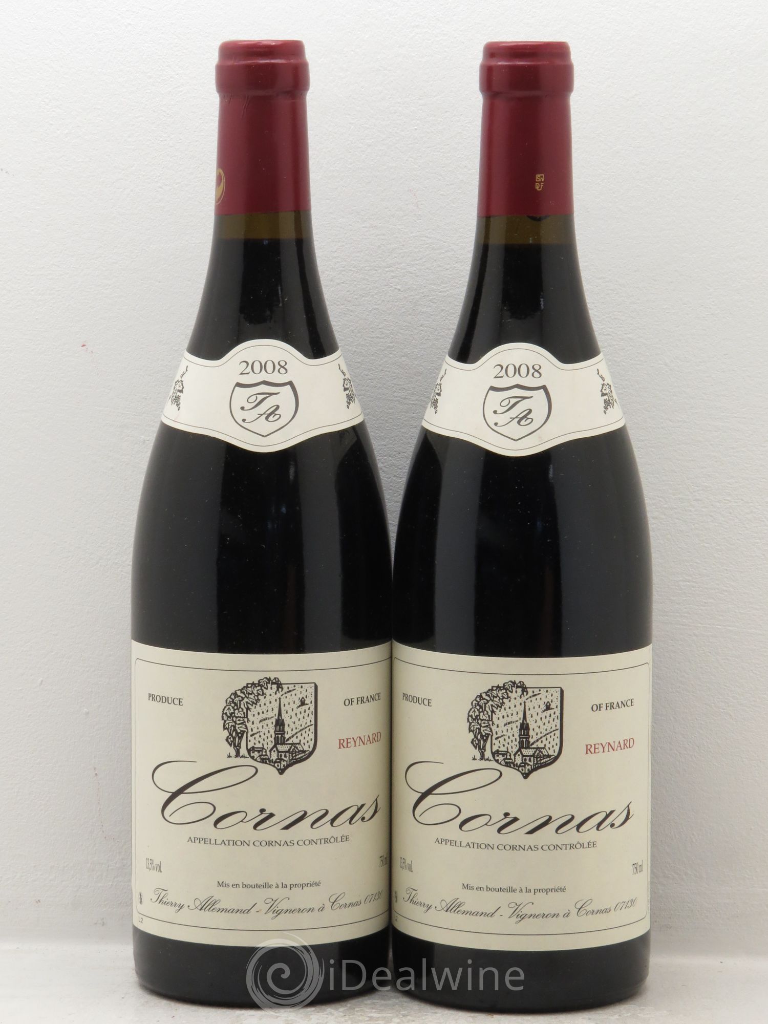 Cornas Reynard Thierry Allemand 2008 - Lot de 2 bouteilles - 0