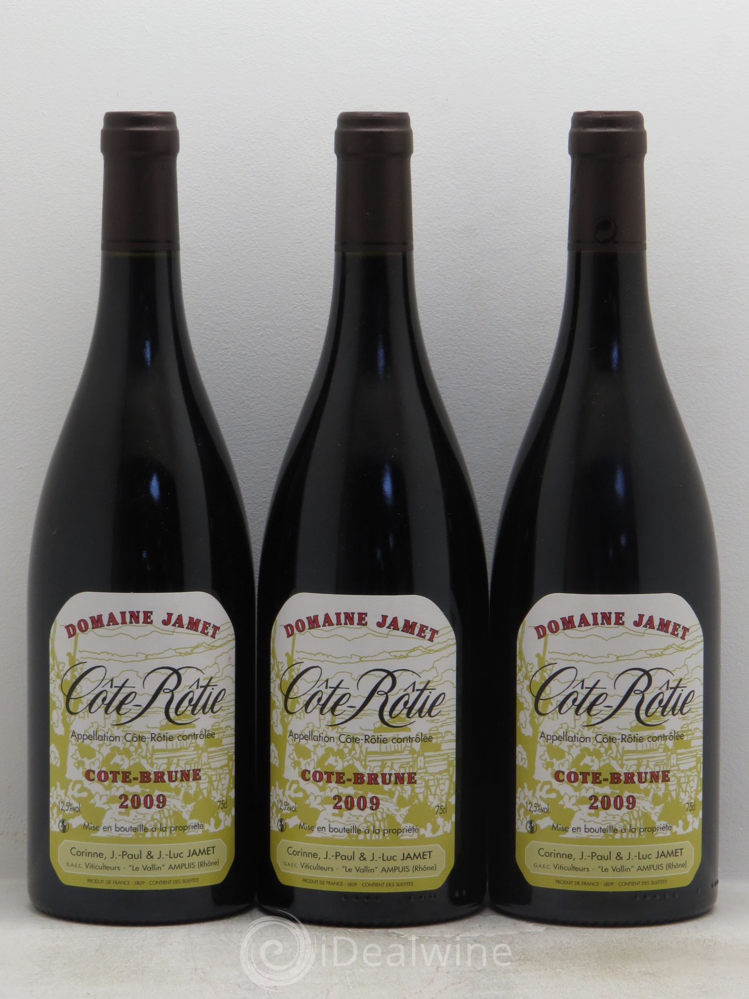 Côte-Rôtie Côte Brune Jamet (Domaine) 2009 - Lot de 3 bouteilles - 0