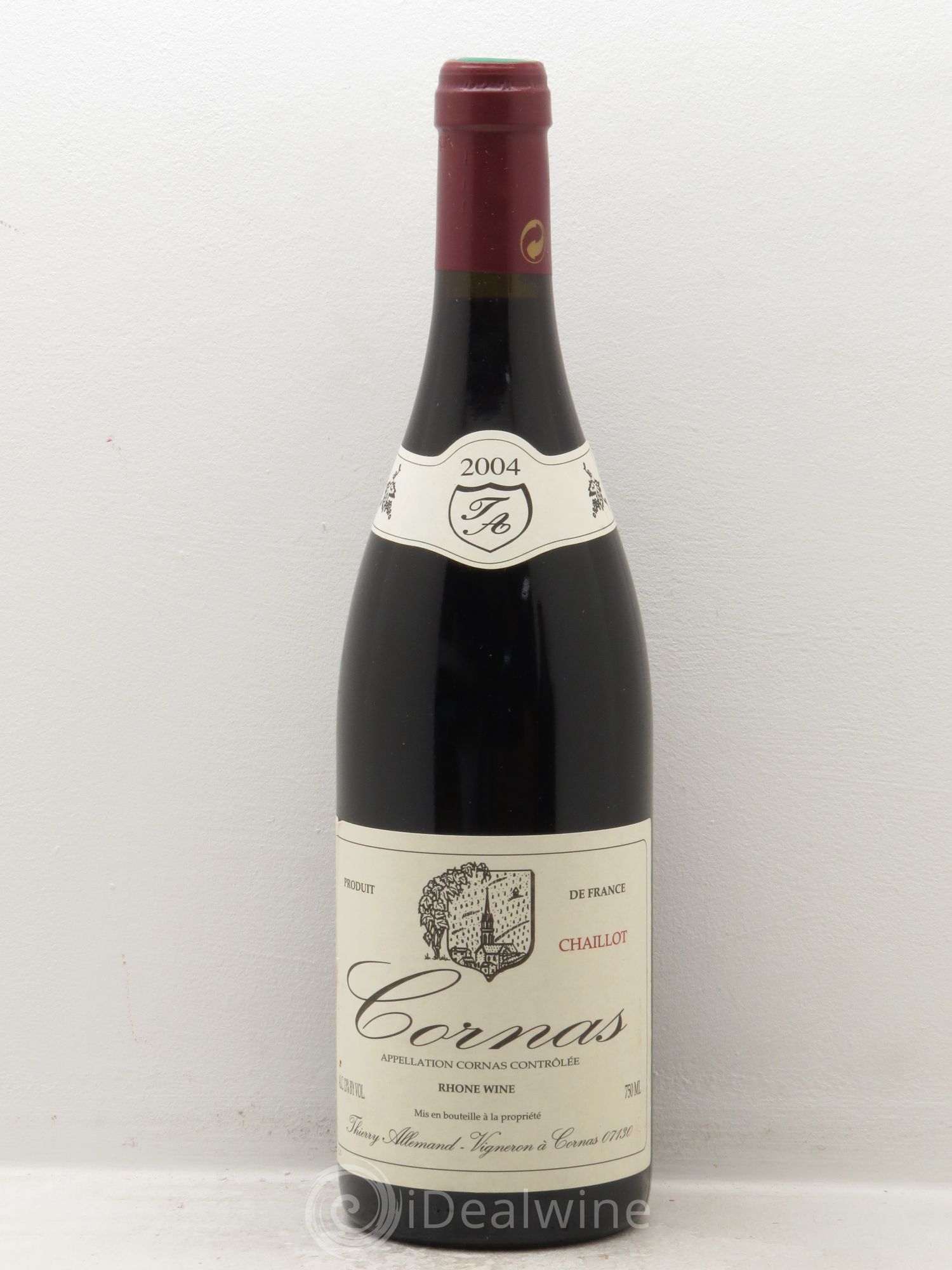 Cornas Chaillot Thierry Allemand 2004 - Lot de 1 bouteille - 0
