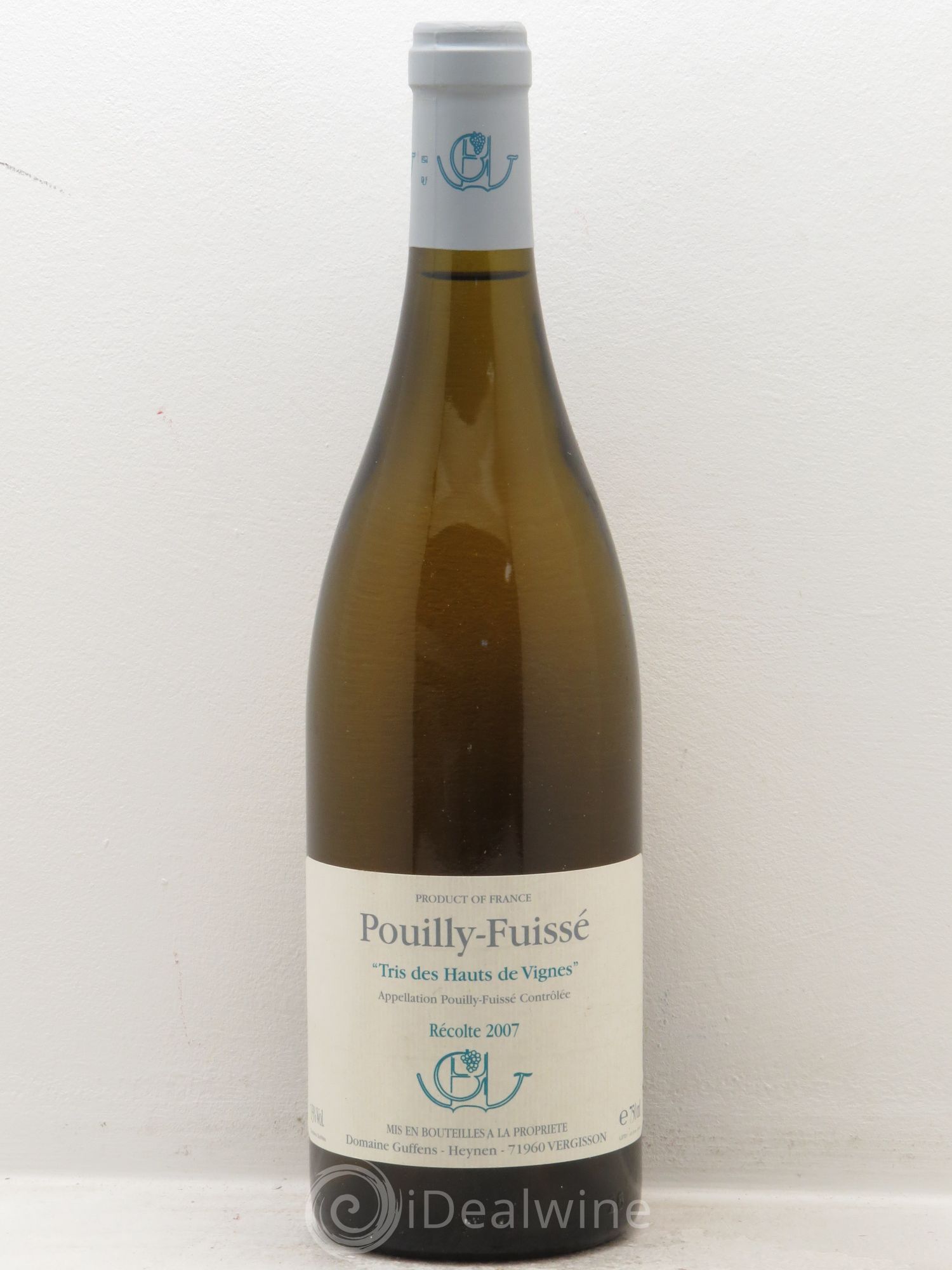 Pouilly-Fuissé Tris des Hauts des Vignes Guffens-Heynen 2007 - Lot de 1 bouteille - 0