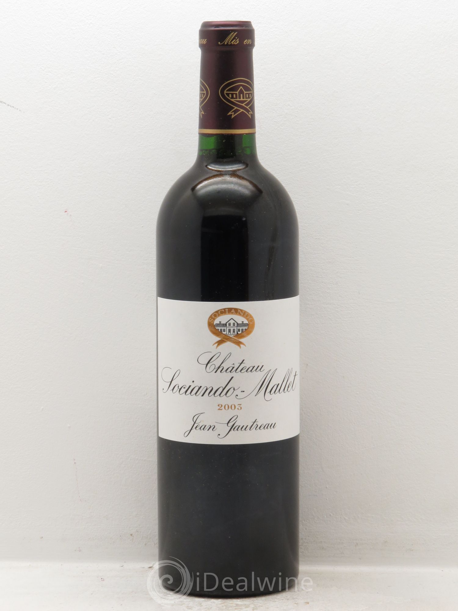 Château Sociando Mallet 2003 - Lot de 6 bouteilles - 0