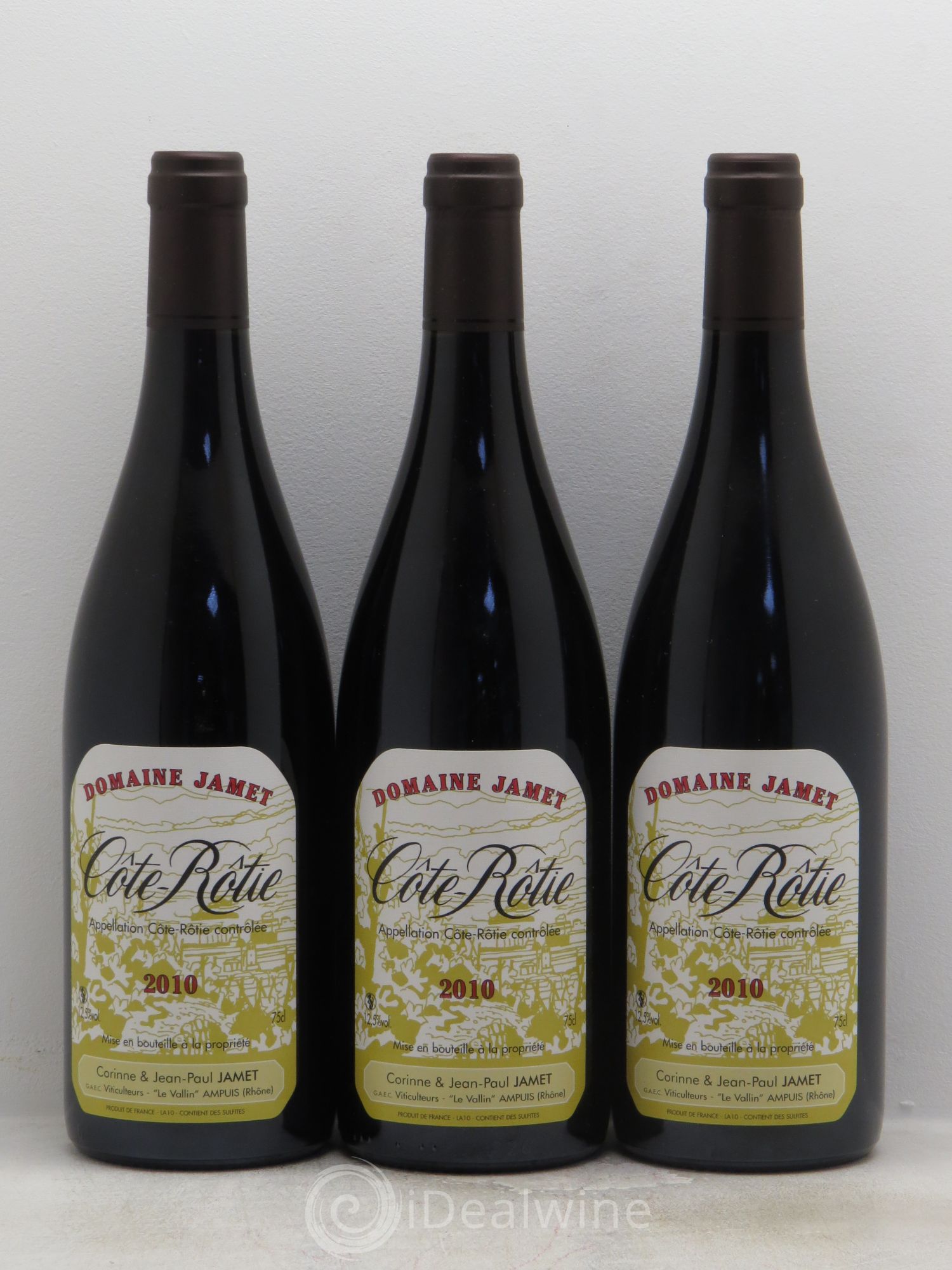 Côte-Rôtie Jamet (Domaine) 2010 - Lot de 3 bouteilles - 0