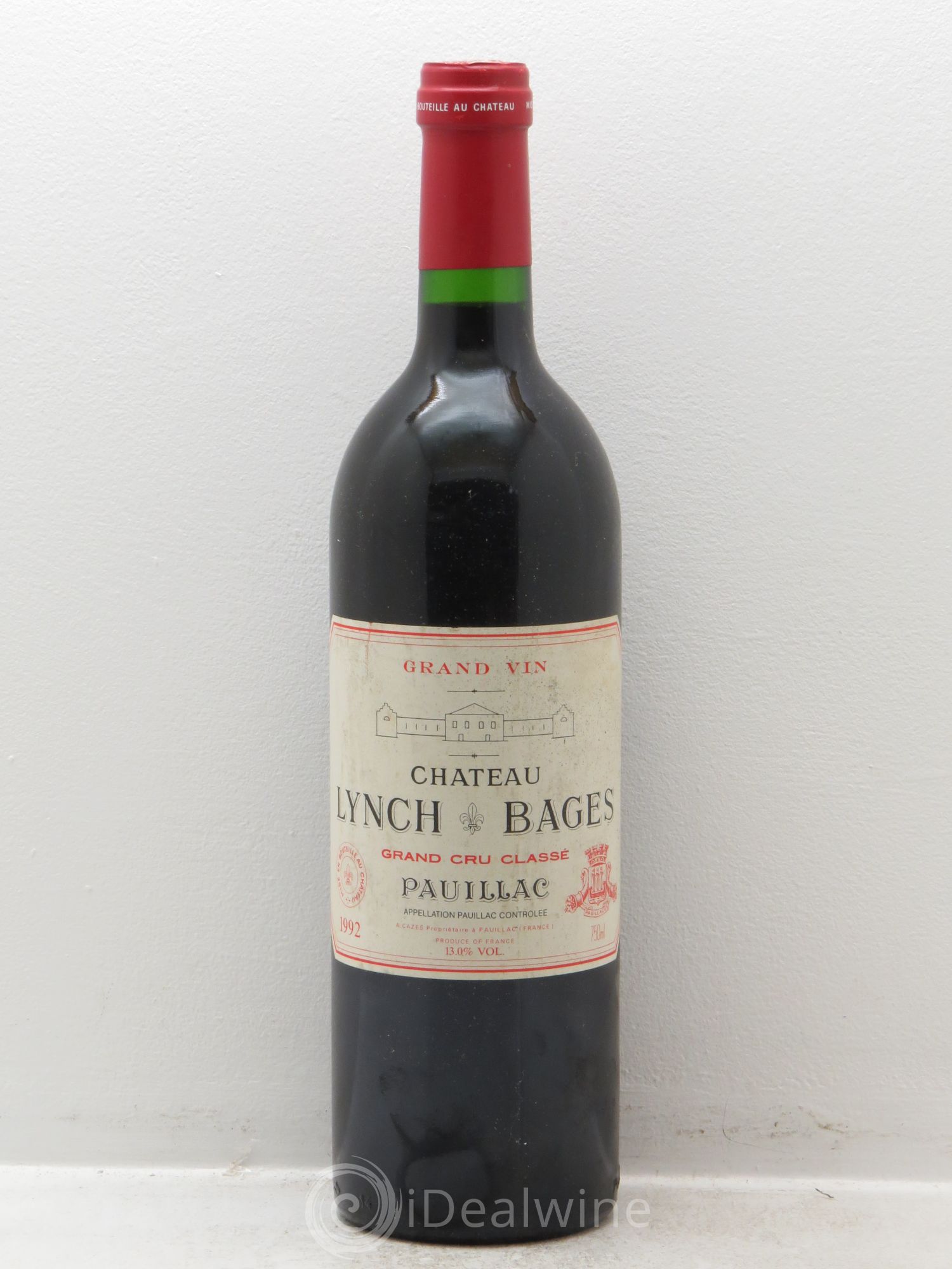 Château Lynch Bages 5ème Grand Cru Classé 1992 - Lot de 1 bouteille - 0