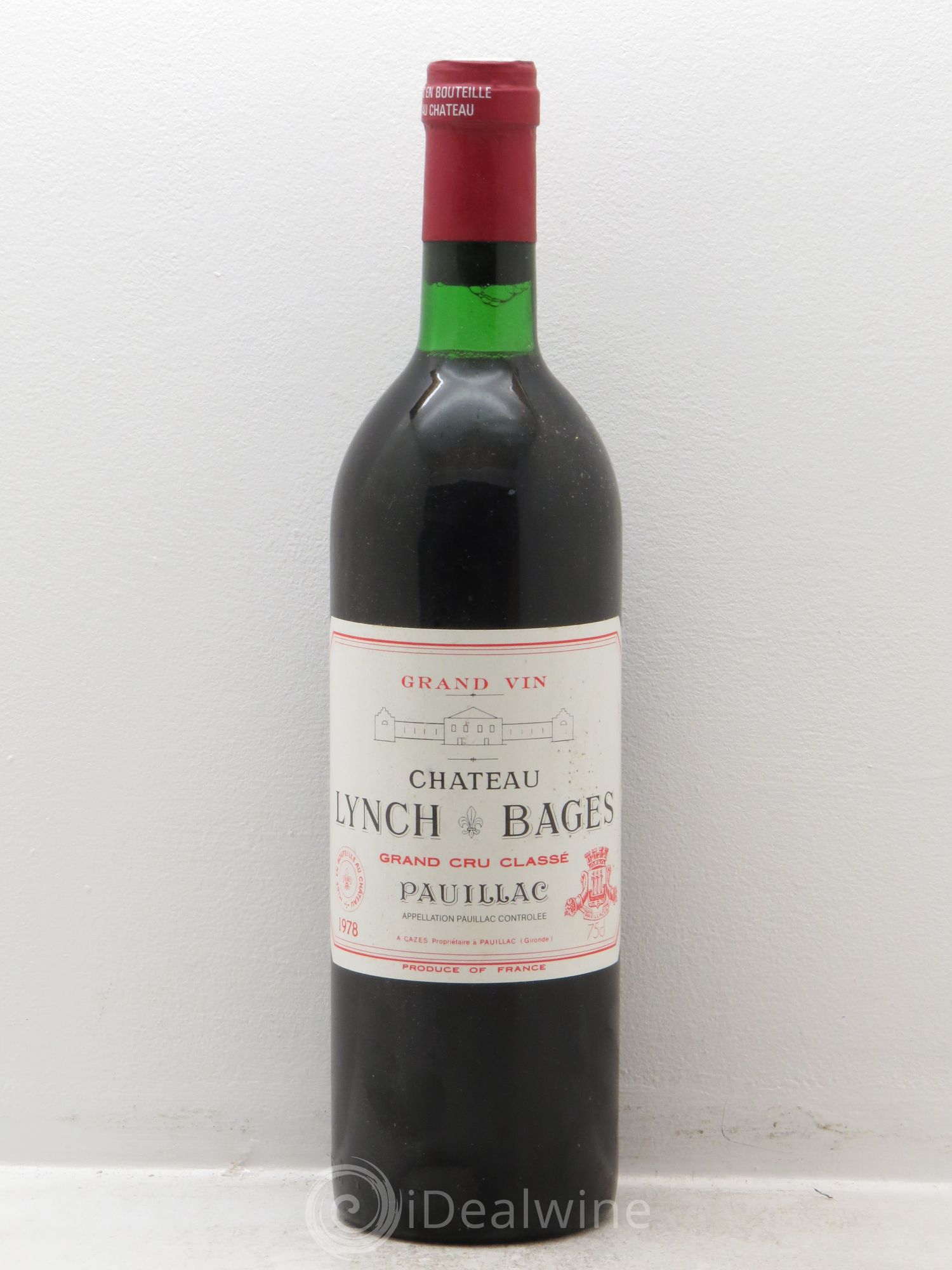 Château Lynch Bages 5ème Grand Cru Classé 1978 - Lot de 1 bouteille - 0