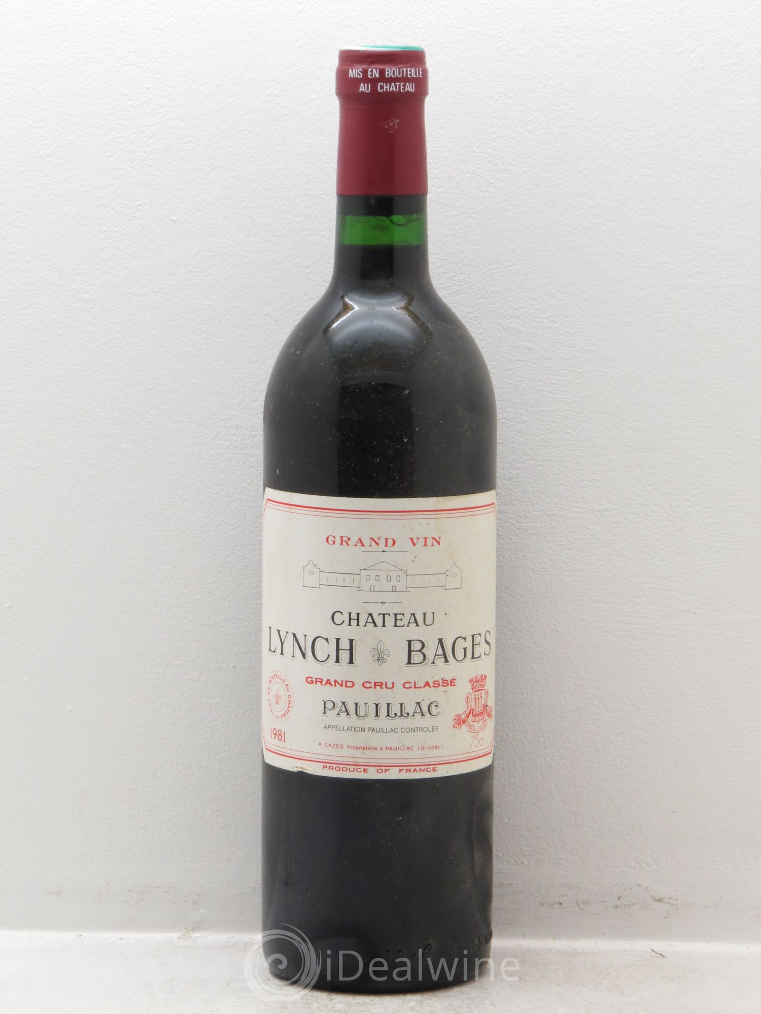 Château Lynch Bages 5ème Grand Cru Classé 1981 - Lot de 1 bouteille - 0