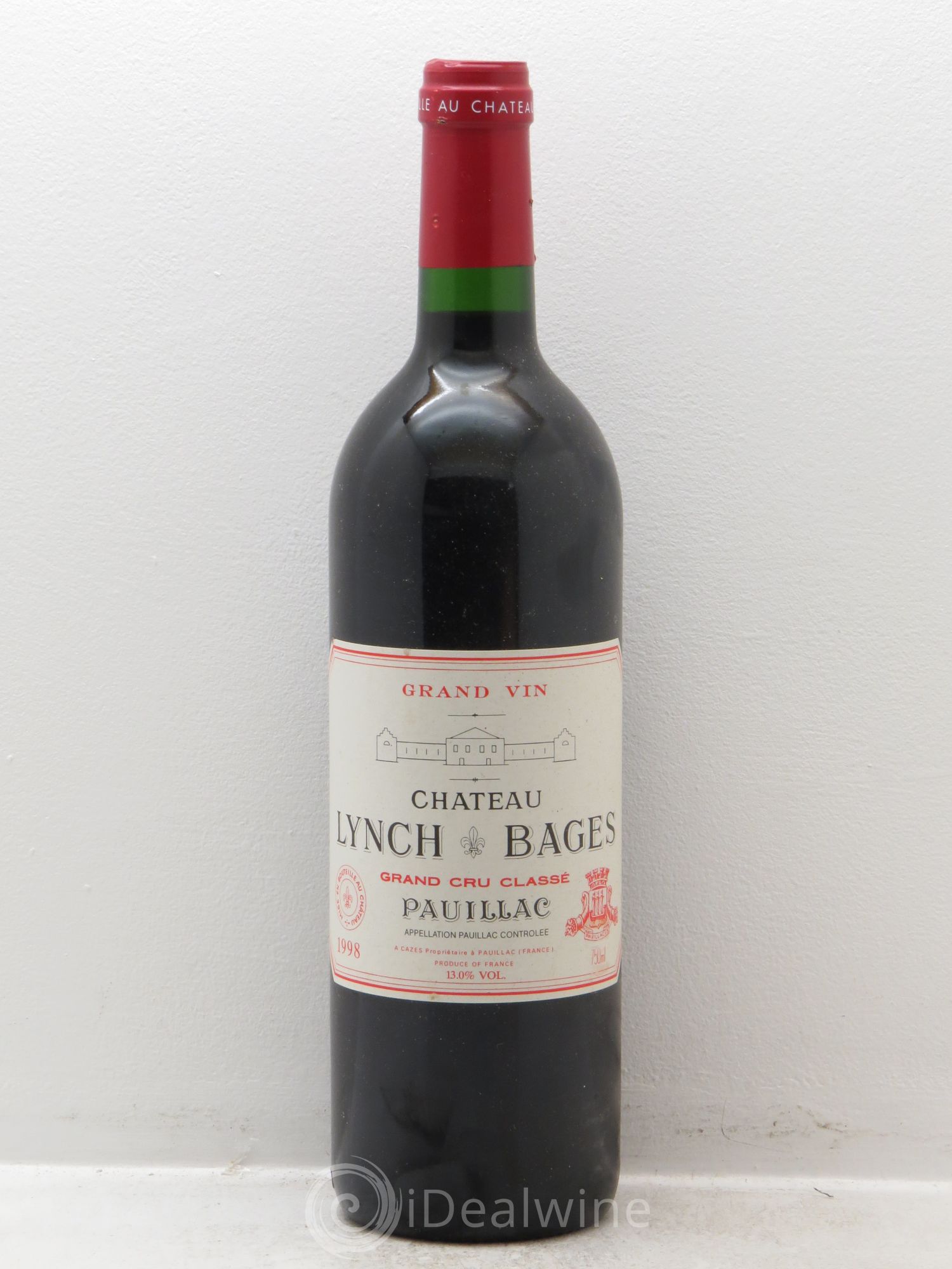 Château Lynch Bages 5ème Grand Cru Classé 1998 - Lot de 1 bouteille - 0