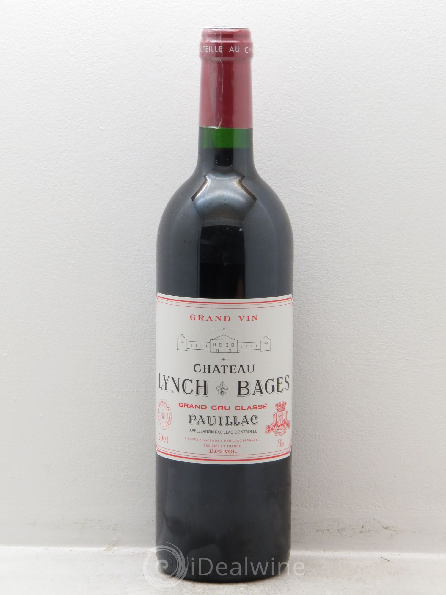 Château Lynch Bages 5ème Grand Cru Classé 2001 - Lot de 1 bouteille - 0