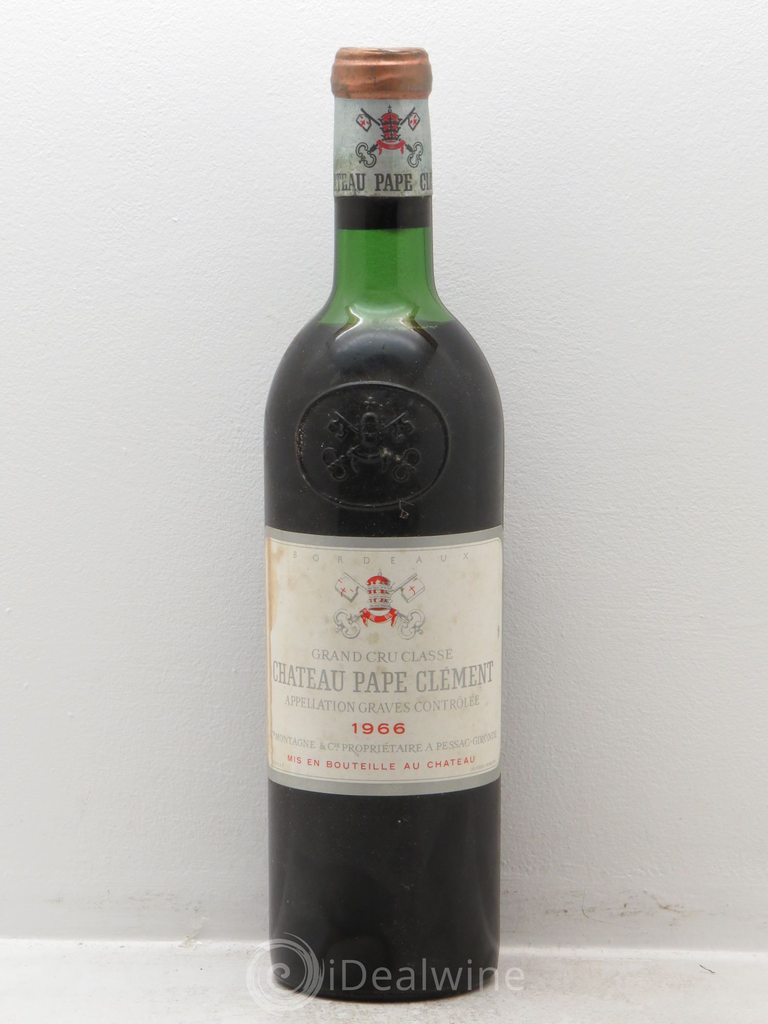 Château Pape Clément Cru Classé de Graves 1966 - Lot de 1 bouteille - 0
