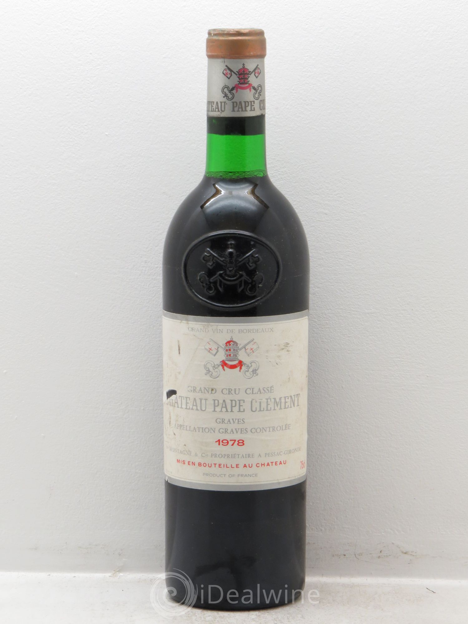 Château Pape Clément Cru Classé de Graves 1978 - Lot de 1 bouteille - 0
