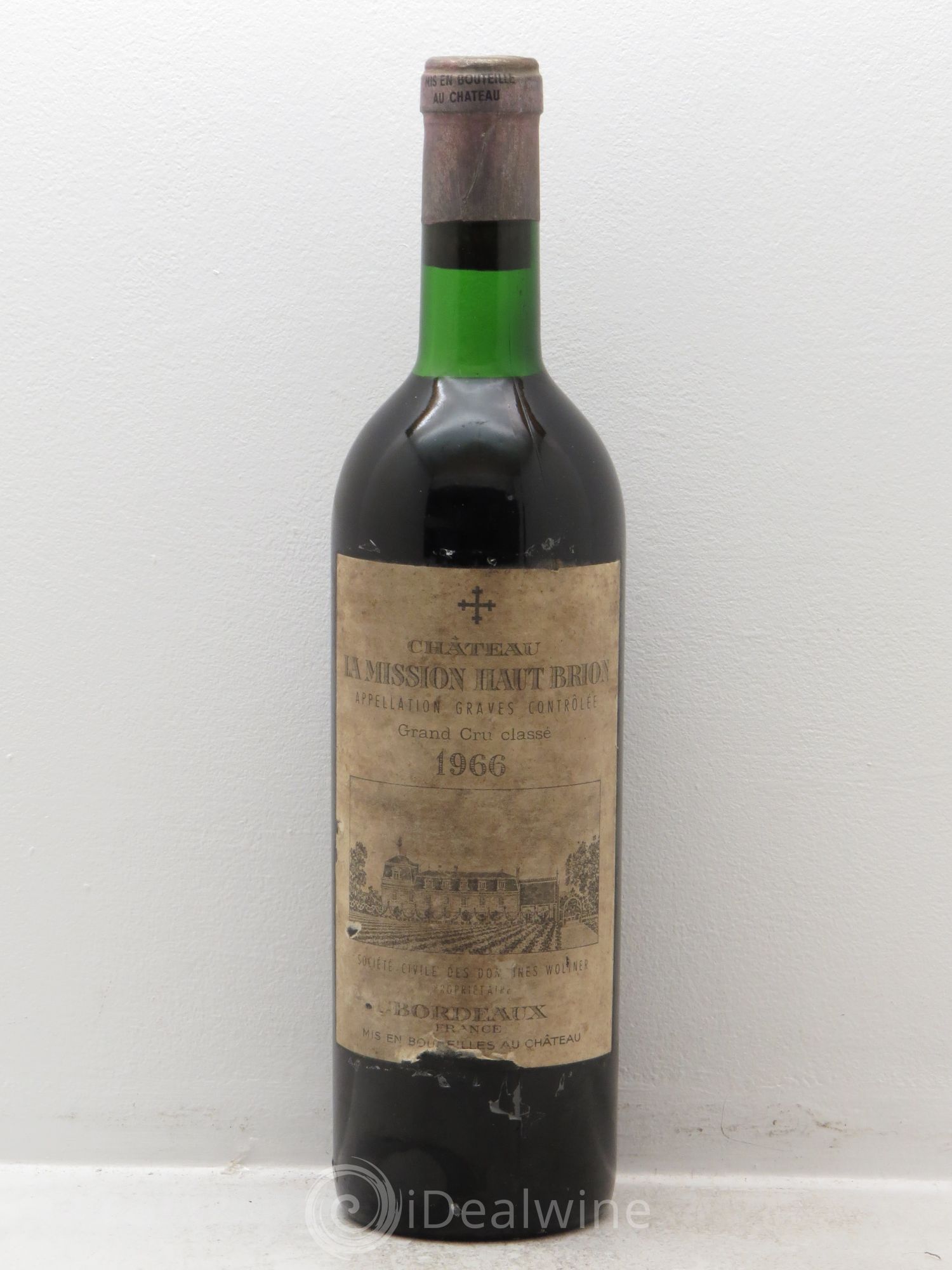 Château la Mission Haut-Brion Cru Classé de Graves 1966 - Lot de 1 bouteille - 0