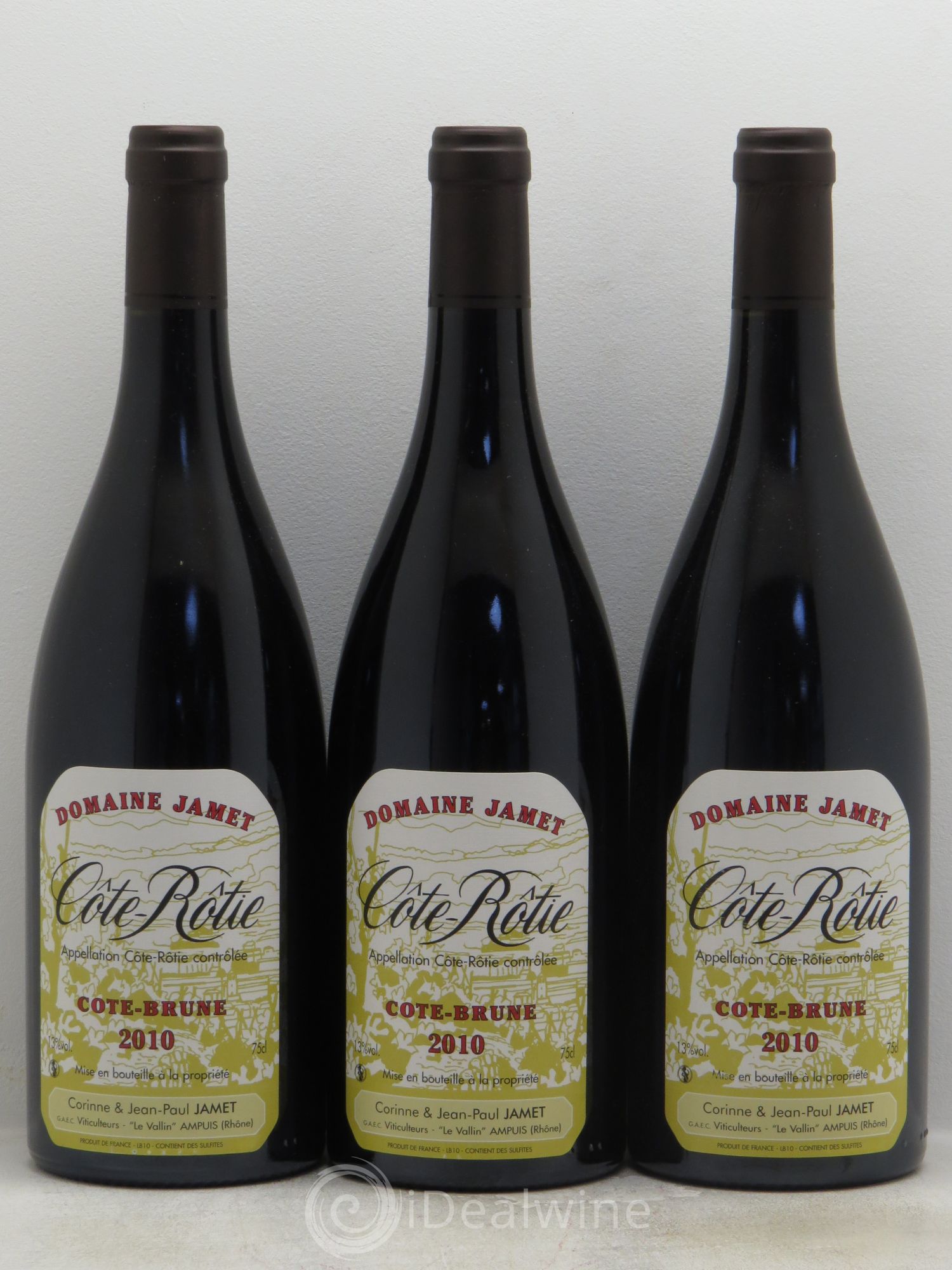 Côte-Rôtie Côte Brune Jamet (Domaine) 2010 - Lot de 3 bouteilles - 0