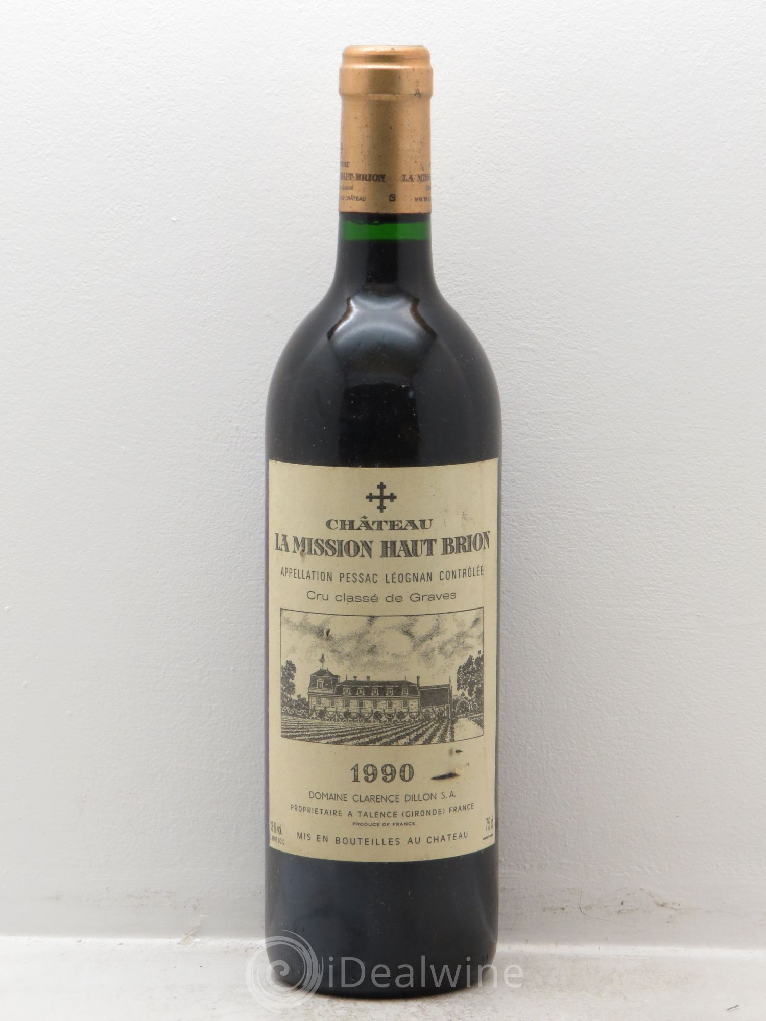 Château la Mission Haut-Brion Cru Classé de Graves 1990 - Lot de 1 bouteille - 0