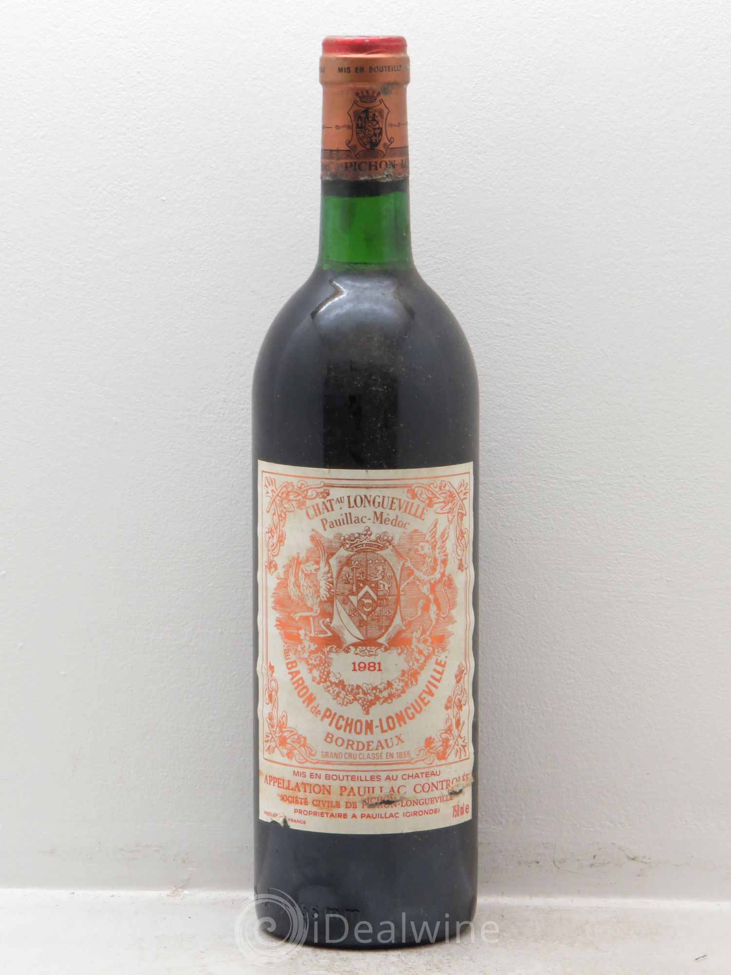 Pichon Longueville Baron 2ème Grand Cru Classé 1981 - Lot de 1 bouteille - 0