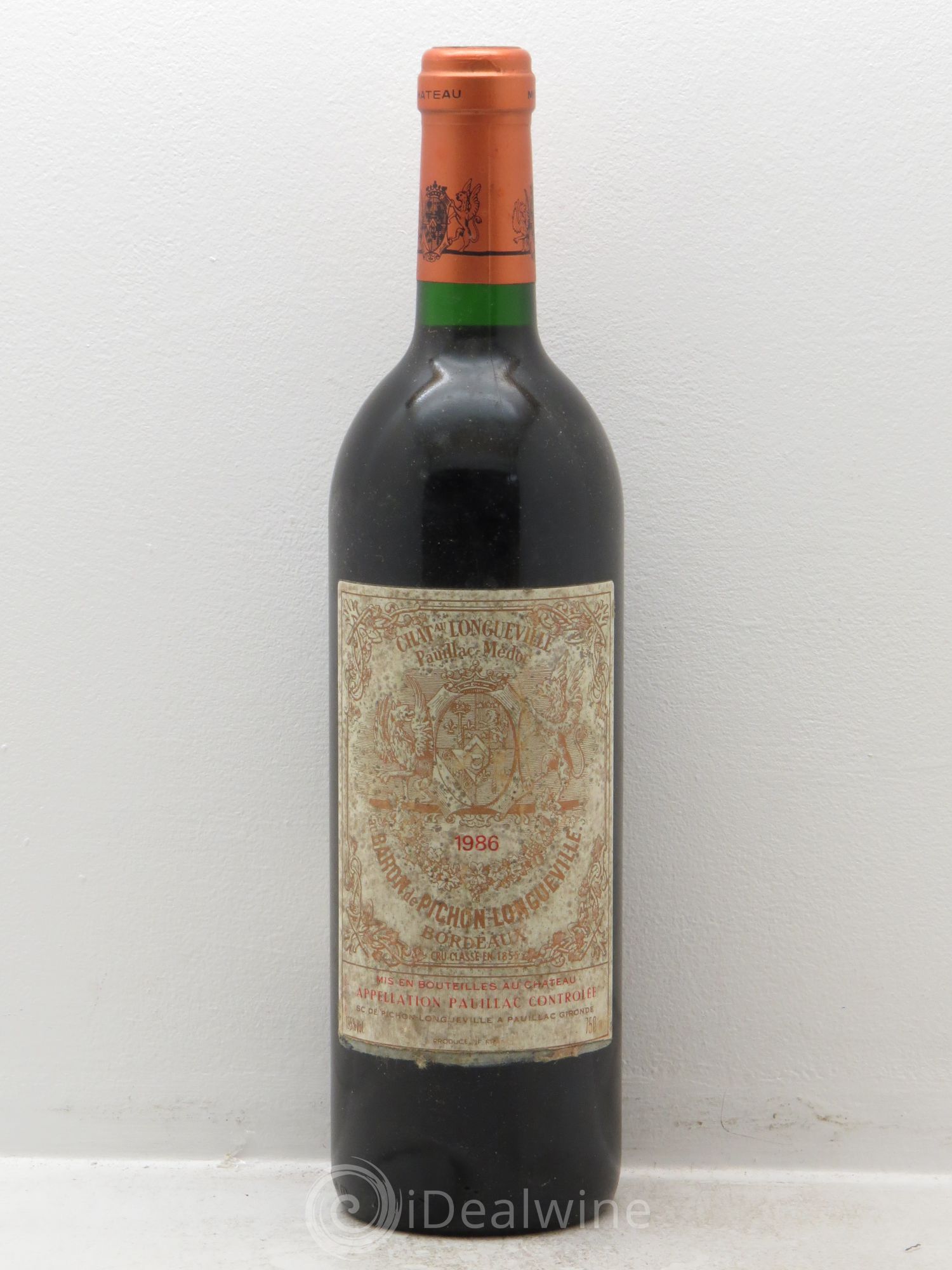 Pichon Longueville Baron 2ème Grand Cru Classé 1986 - Lot de 1 bouteille - 0