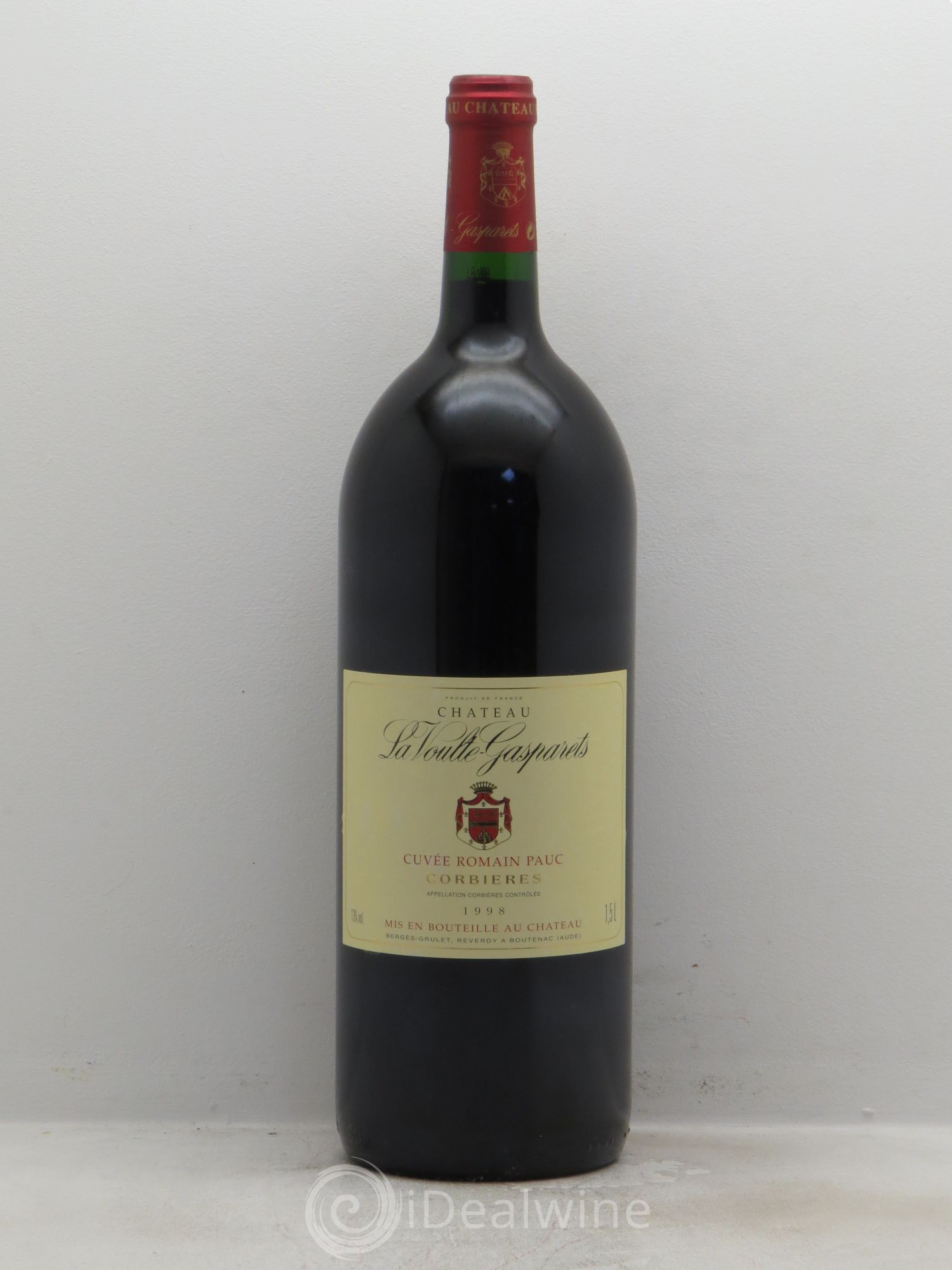 Corbières Boutenac La Voulte-Gasparets Cuvée Romain Pauc Patrick Reverdy 1998 - Lot de 1 magnum - 0