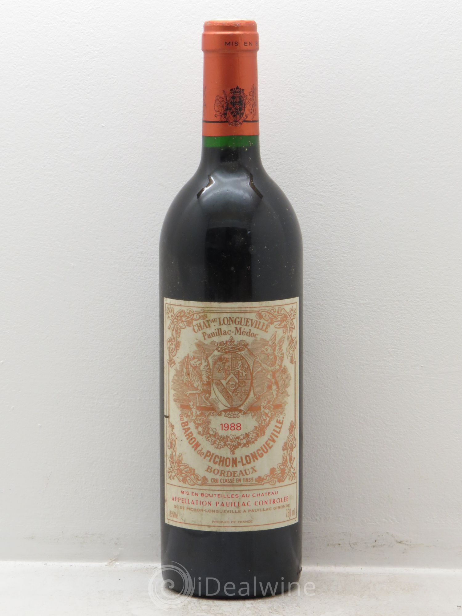 Pichon Longueville Baron 2ème Grand Cru Classé 1988 - Lot de 1 bouteille - 0