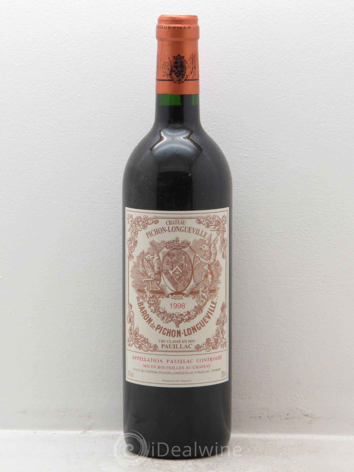 Pichon Longueville Baron 2ème Grand Cru Classé 1998 - Lot de 1 bouteille - 0