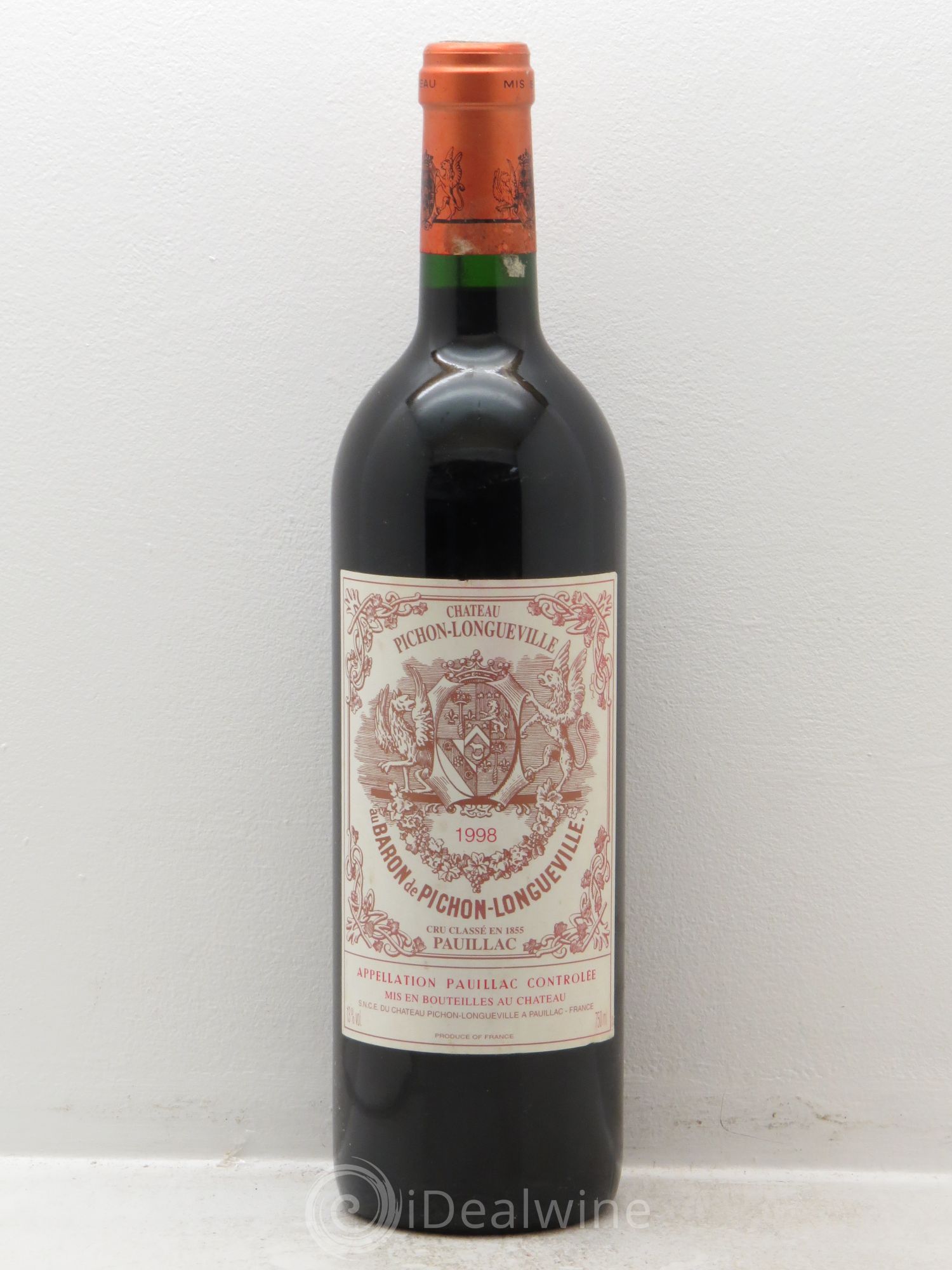 Pichon Longueville Baron 2ème Grand Cru Classé 1998 - Lot de 1 bouteille - 0