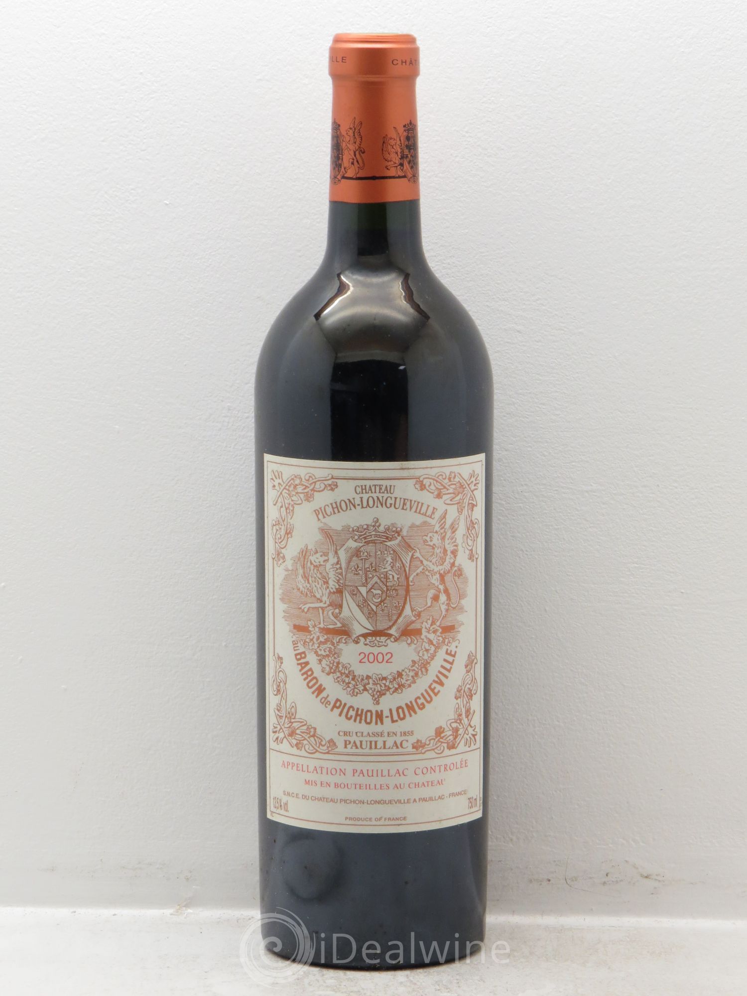 Pichon Longueville Baron 2ème Grand Cru Classé 2002 - Lot de 1 bouteille - 0
