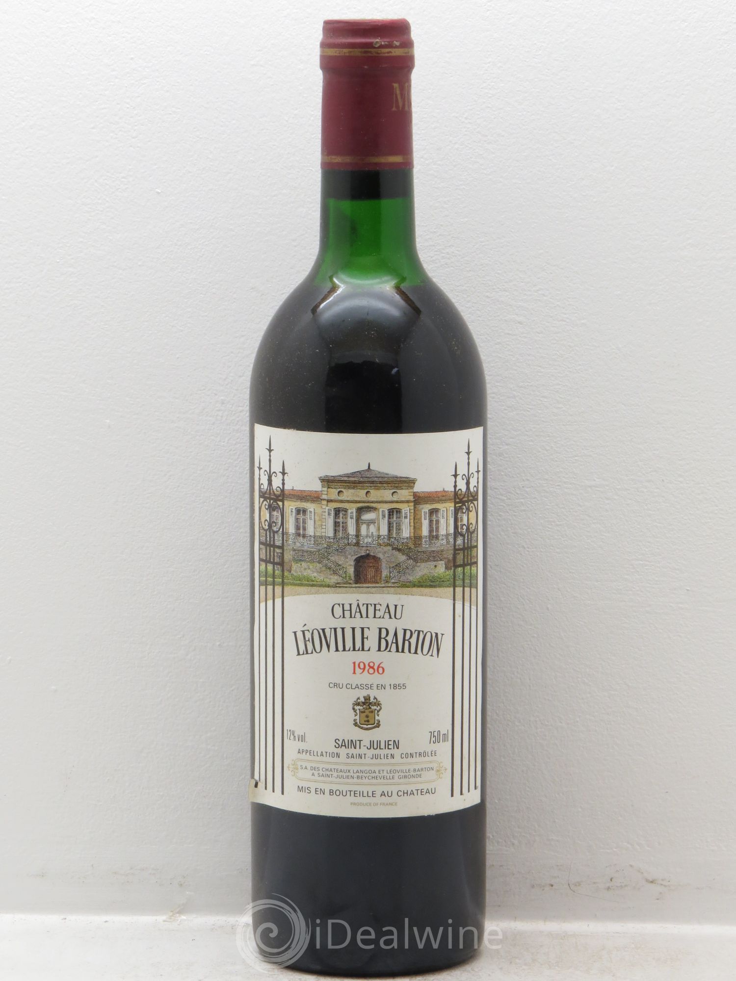 Château Léoville Barton 2ème Grand Cru Classé 1986 - Lot de 1 bouteille - 0
