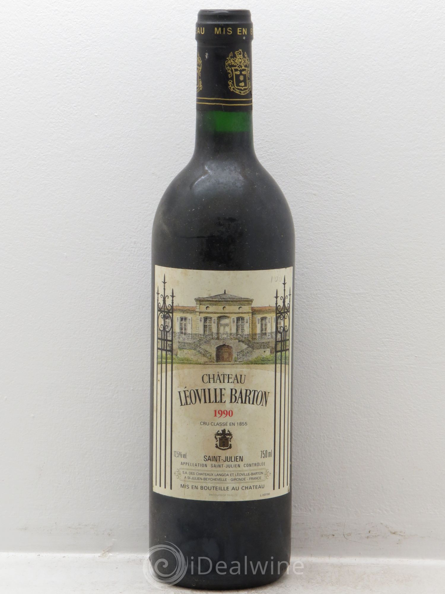 Château Léoville Barton 2ème Grand Cru Classé 1990 - Lot de 1 bouteille - 0
