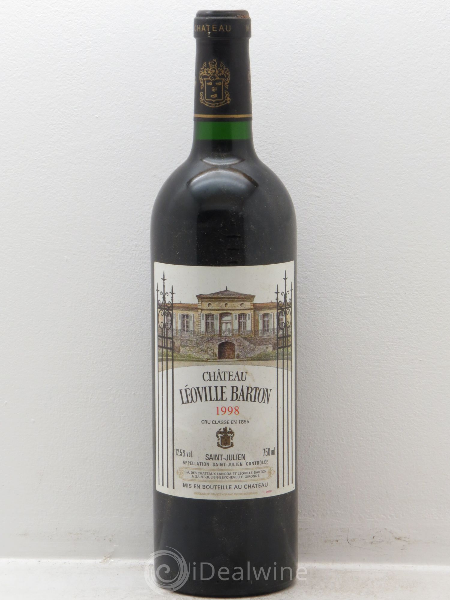 Château Léoville Barton 2ème Grand Cru Classé 1998 - Lot de 1 bouteille - 0