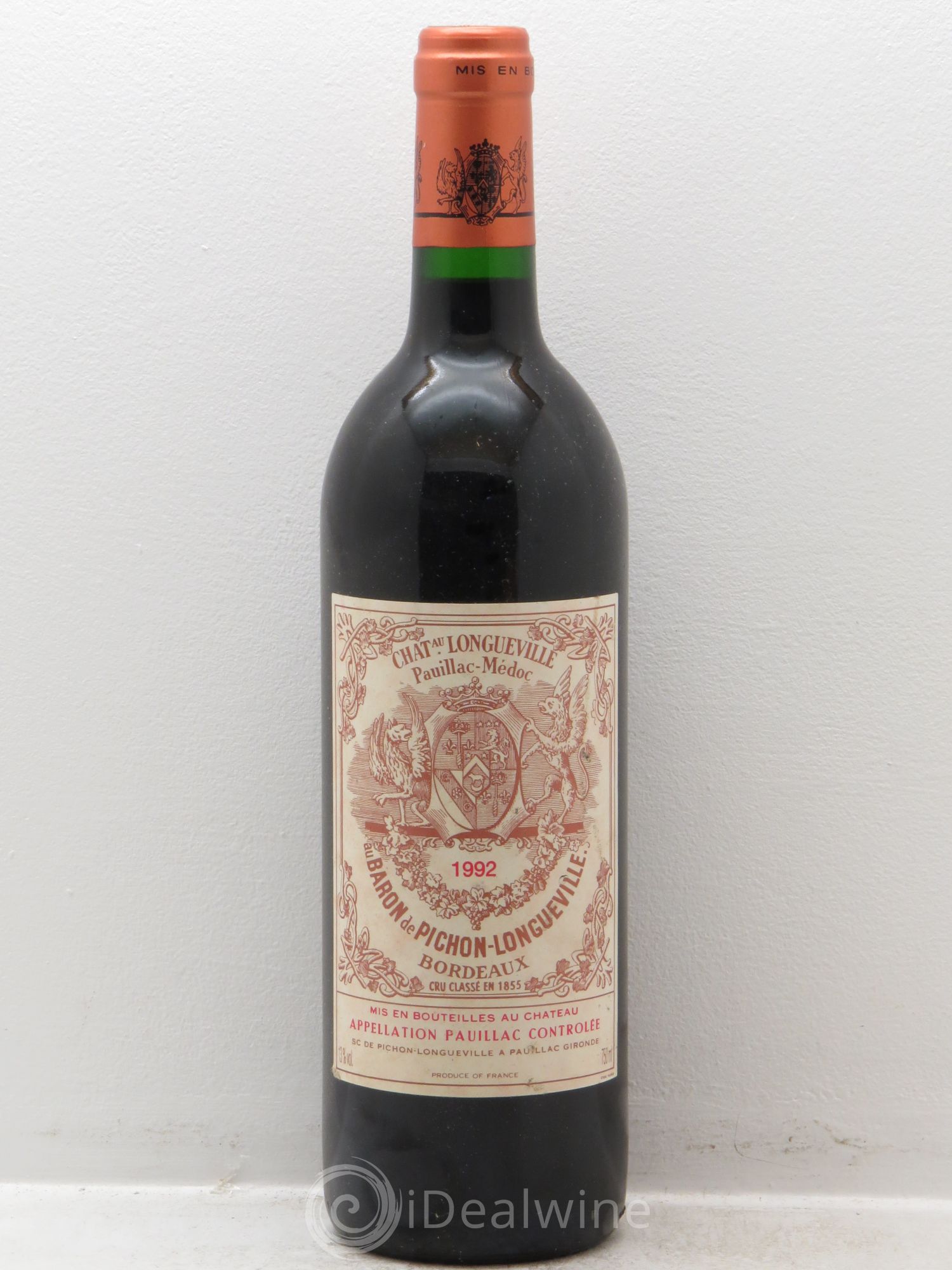 Pichon Longueville Baron 2ème Grand Cru Classé 1992 - Lot de 1 bouteille - 0