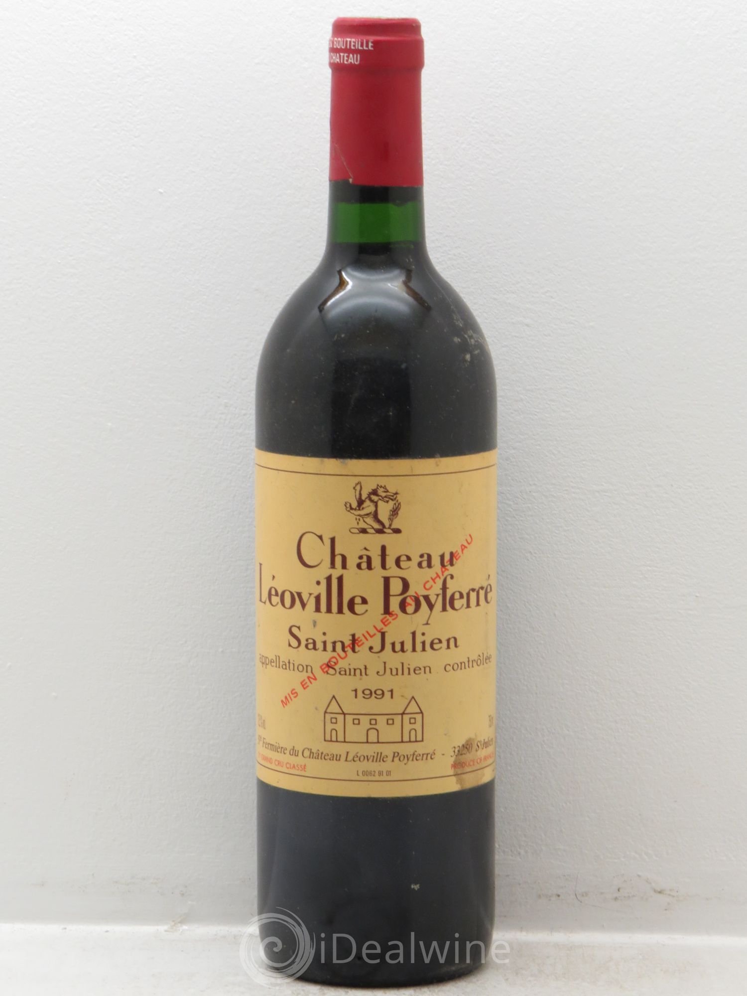 Château Léoville Poyferré 2ème Grand Cru Classé 1991 - Lot de 1 bouteille - 0